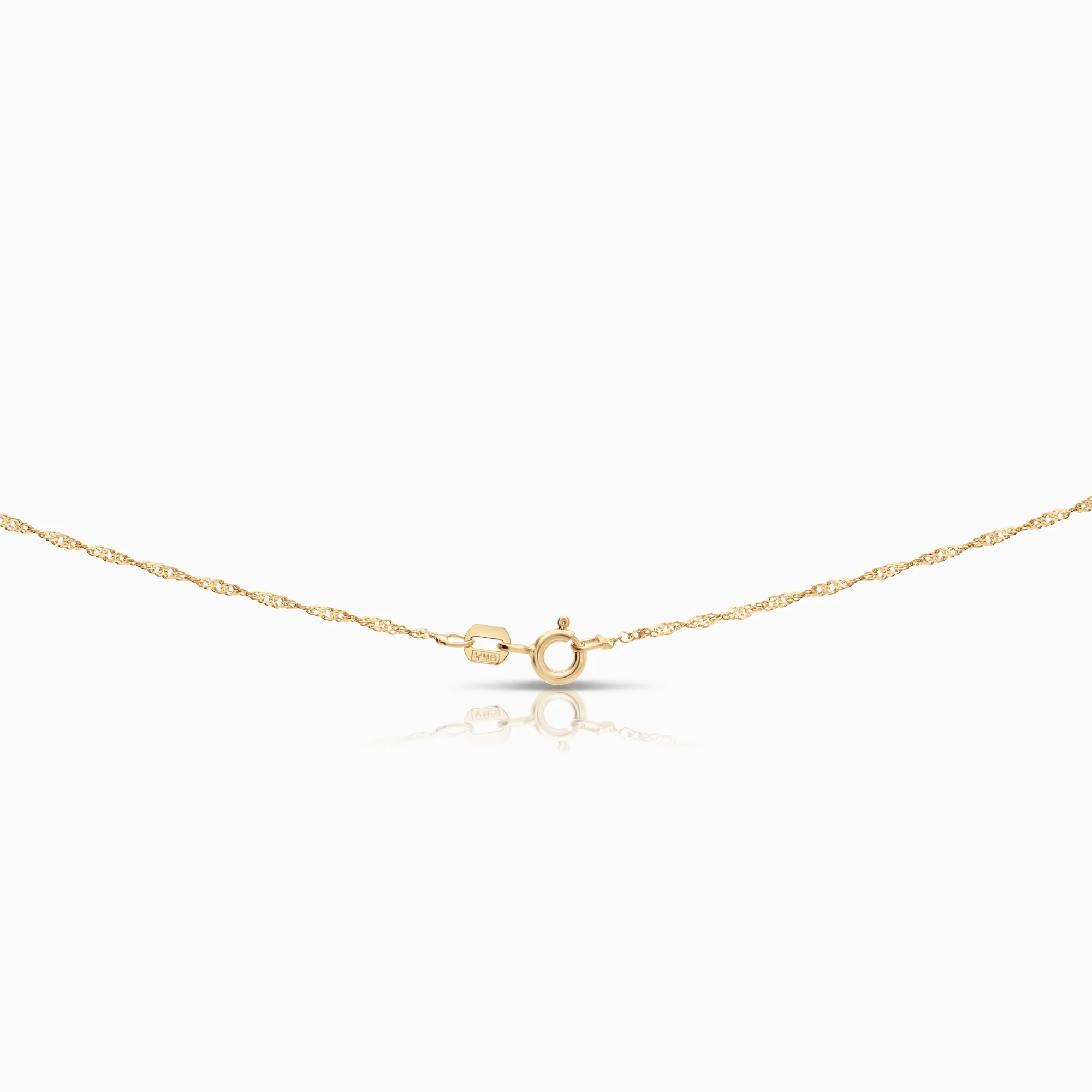 Necklace 0.035ct 18K gold - Image 2