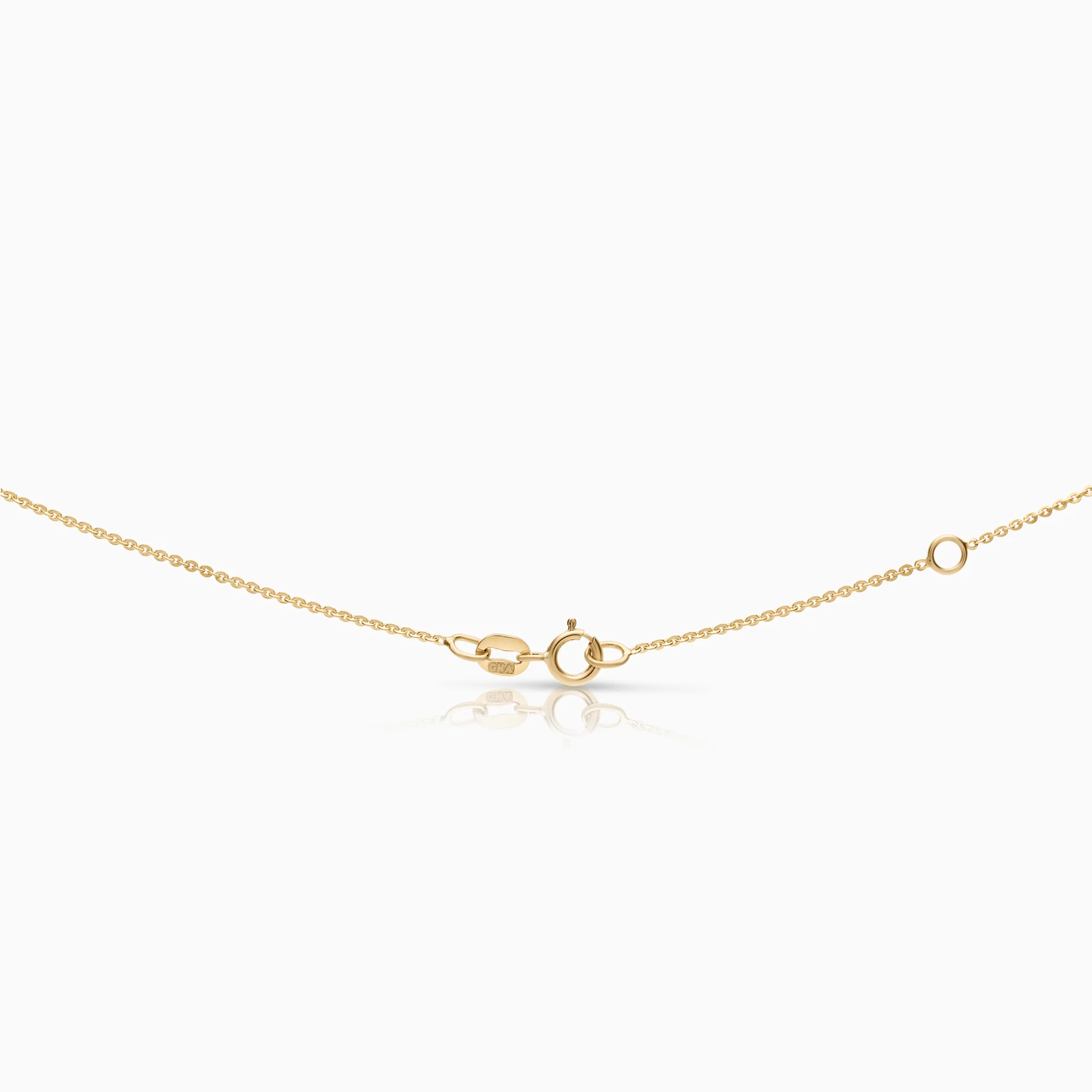 Diamond necklace 0.04ct 18K gold - Image 2