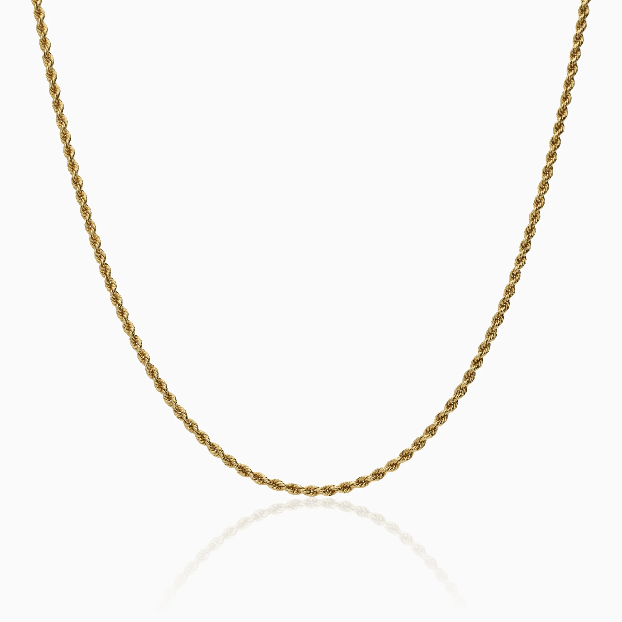 Rope necklace 3.18g 18K gold