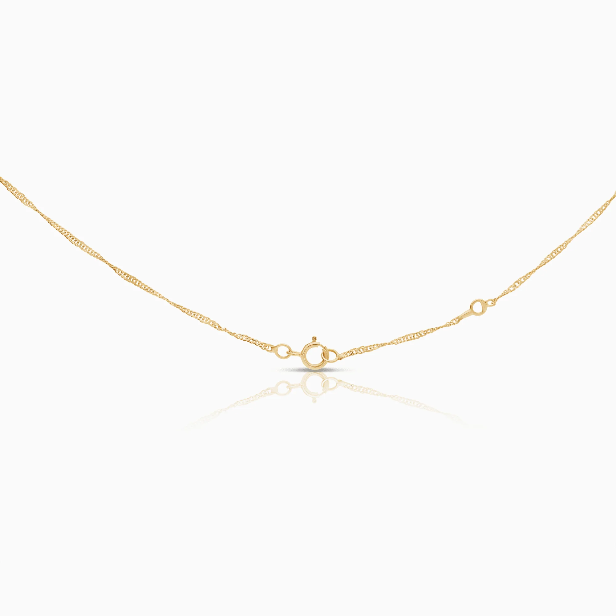 Necklace with diamond pendant 0.05ct 18K gold - Image 2