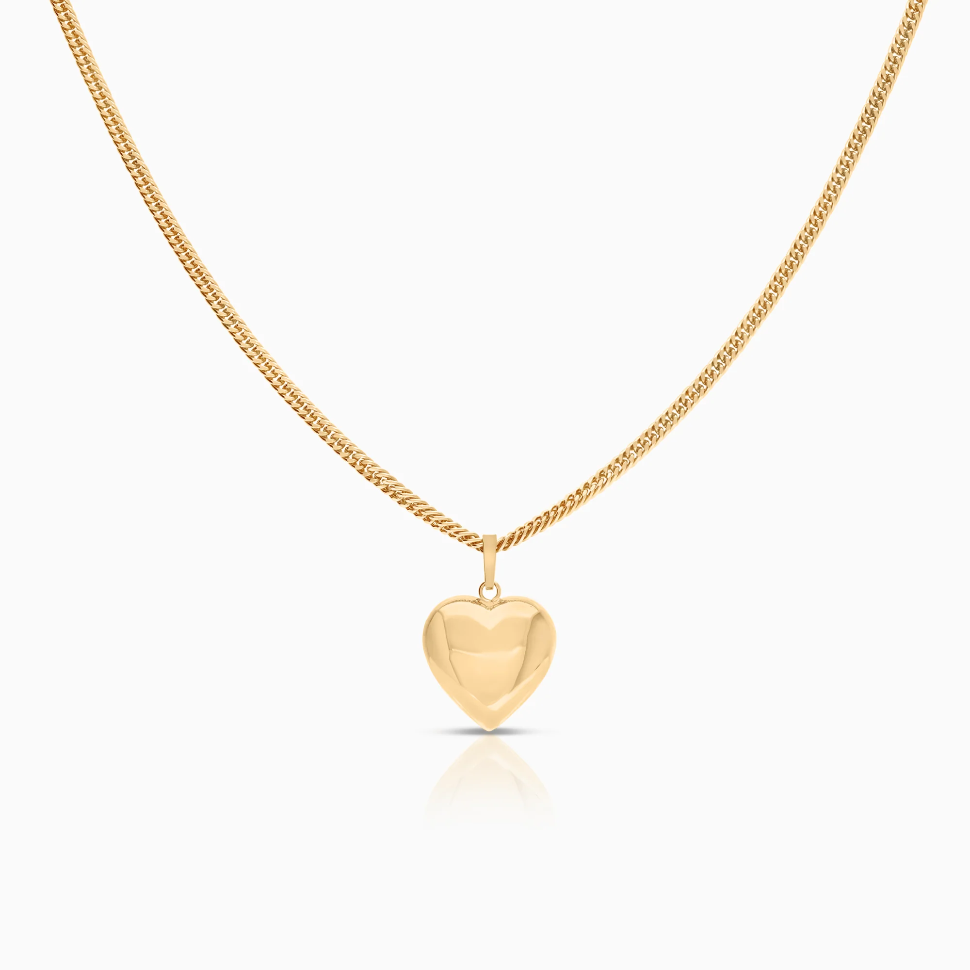 Heart necklace 11.59g 18K gold