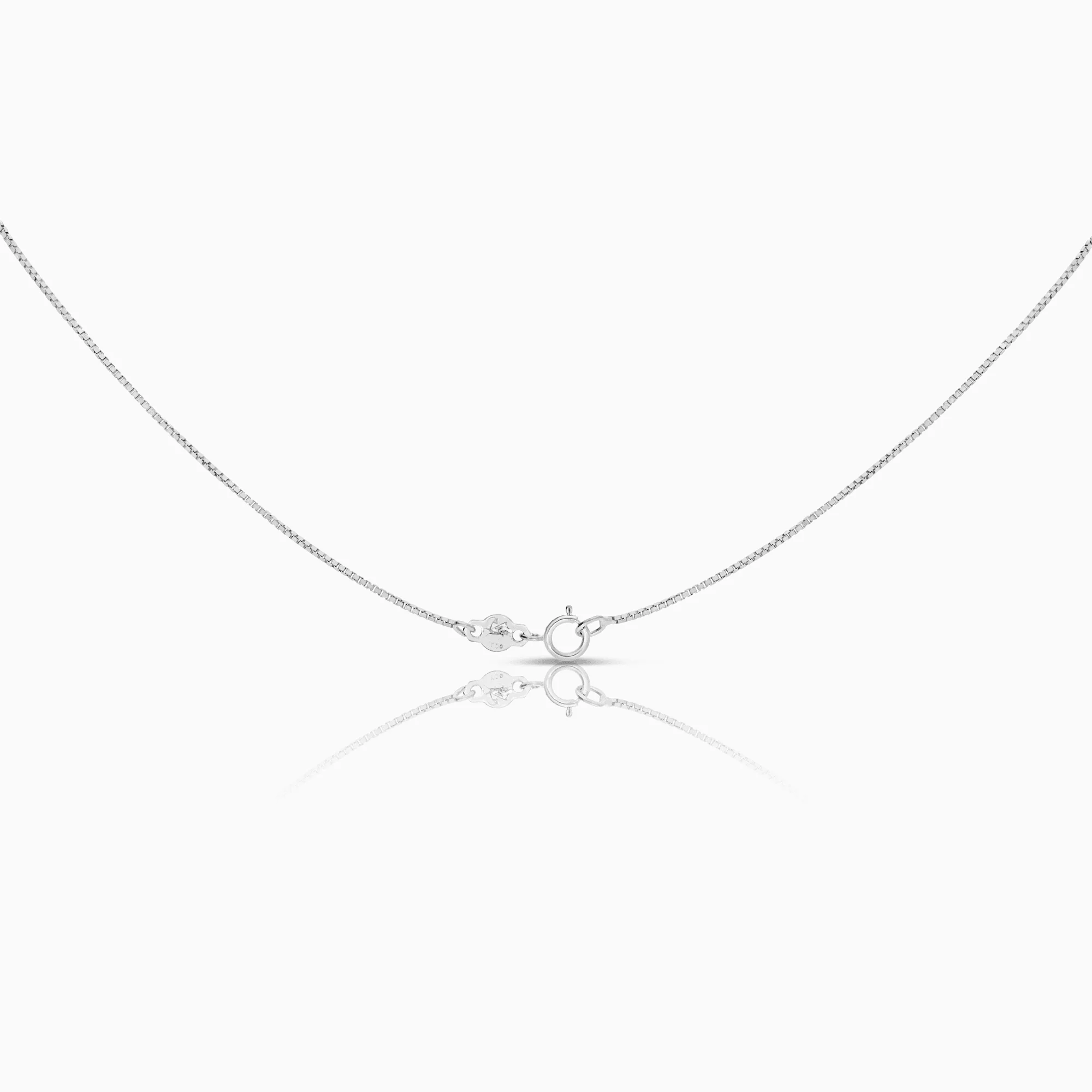 Necklace with diamond pendant 0.24ct 18K white gold - Image 2