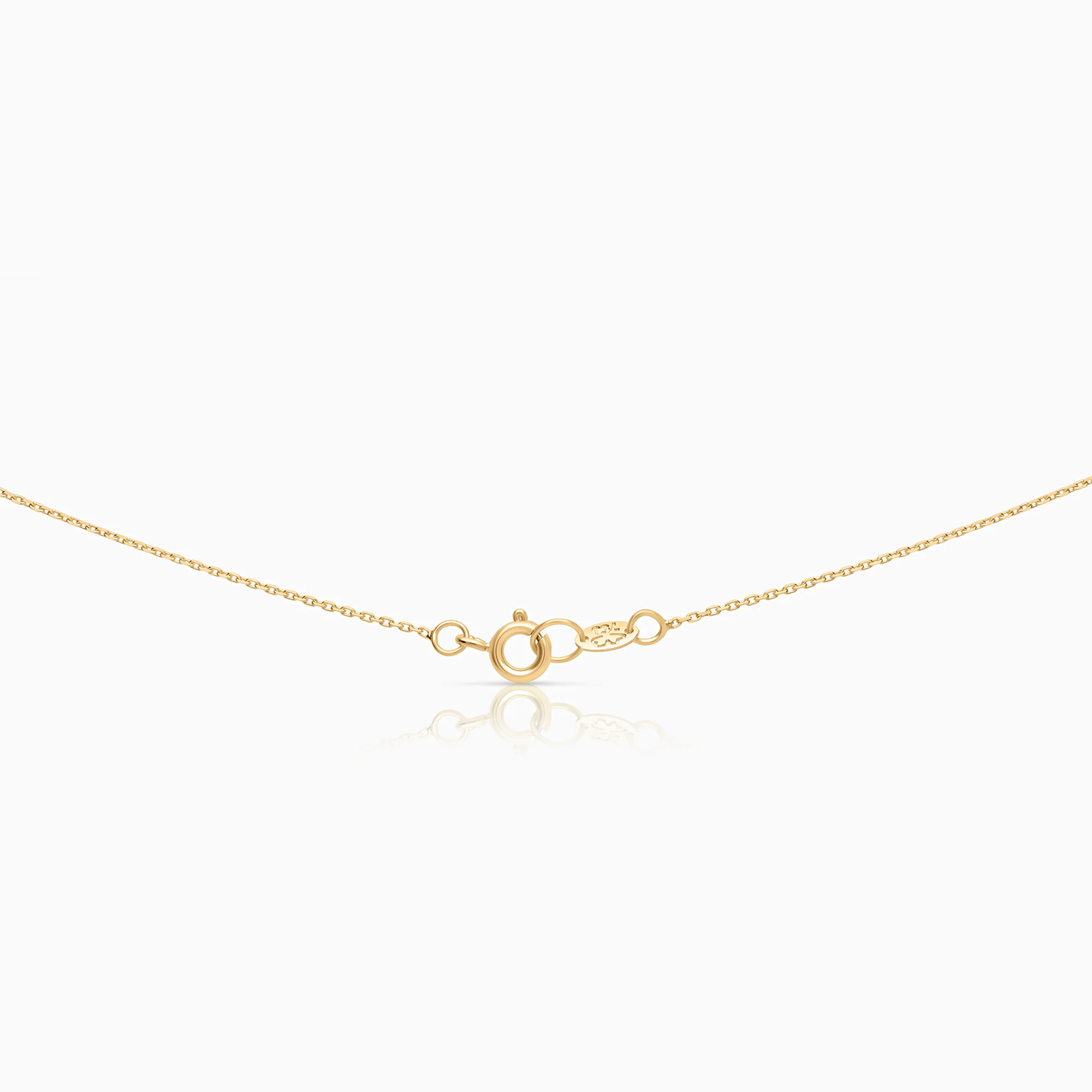 Necklace with diamond pendants 0.06ct 18K gold - Image 2