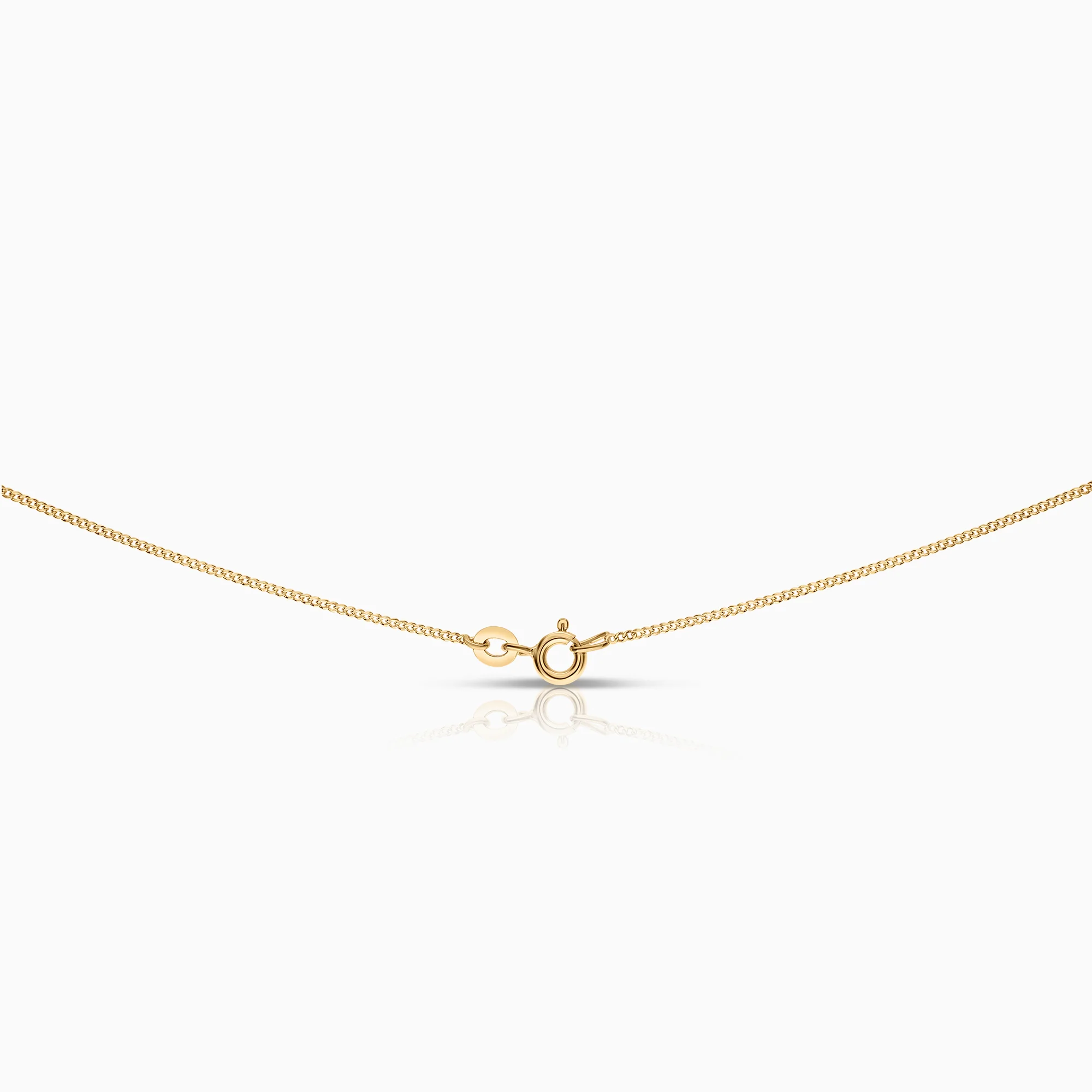 Necklace with butterfly pendant 0.02ct 18K gold - Image 2