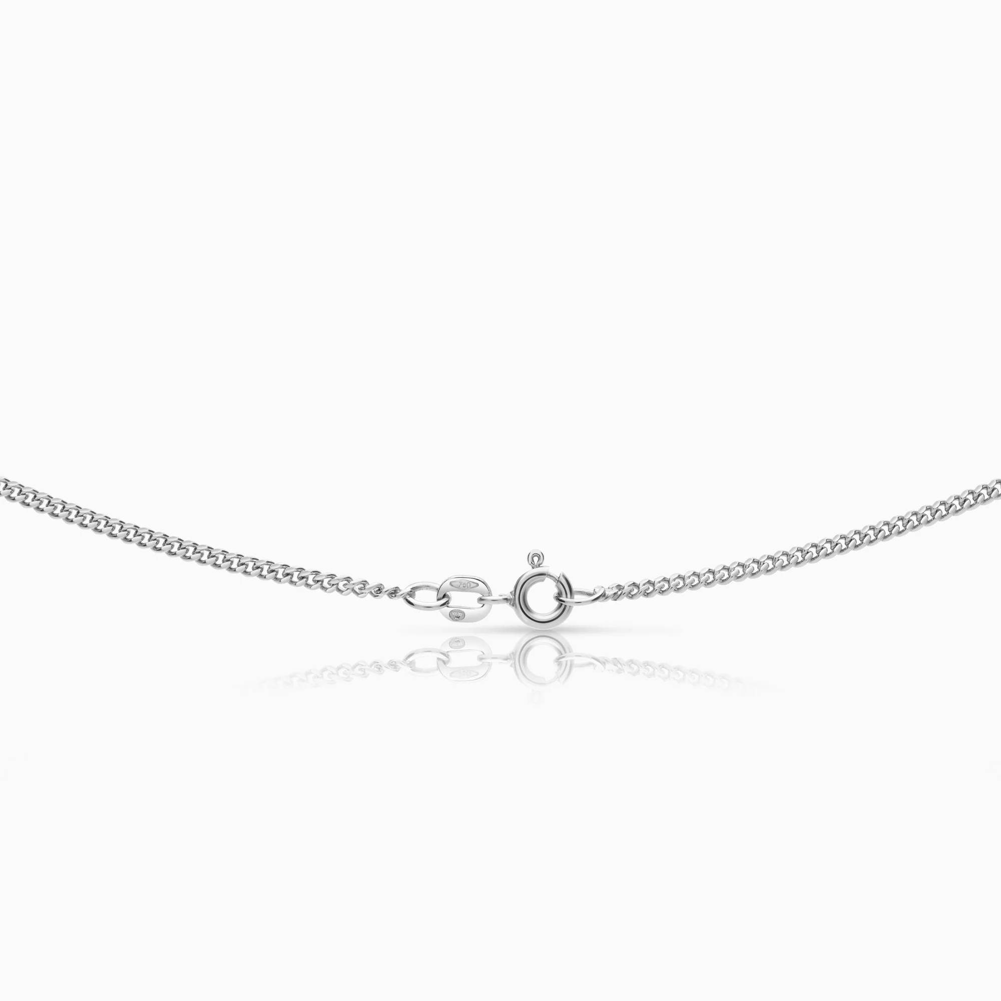 Necklace with heart pendant 0.28ct 18K white gold - Image 2
