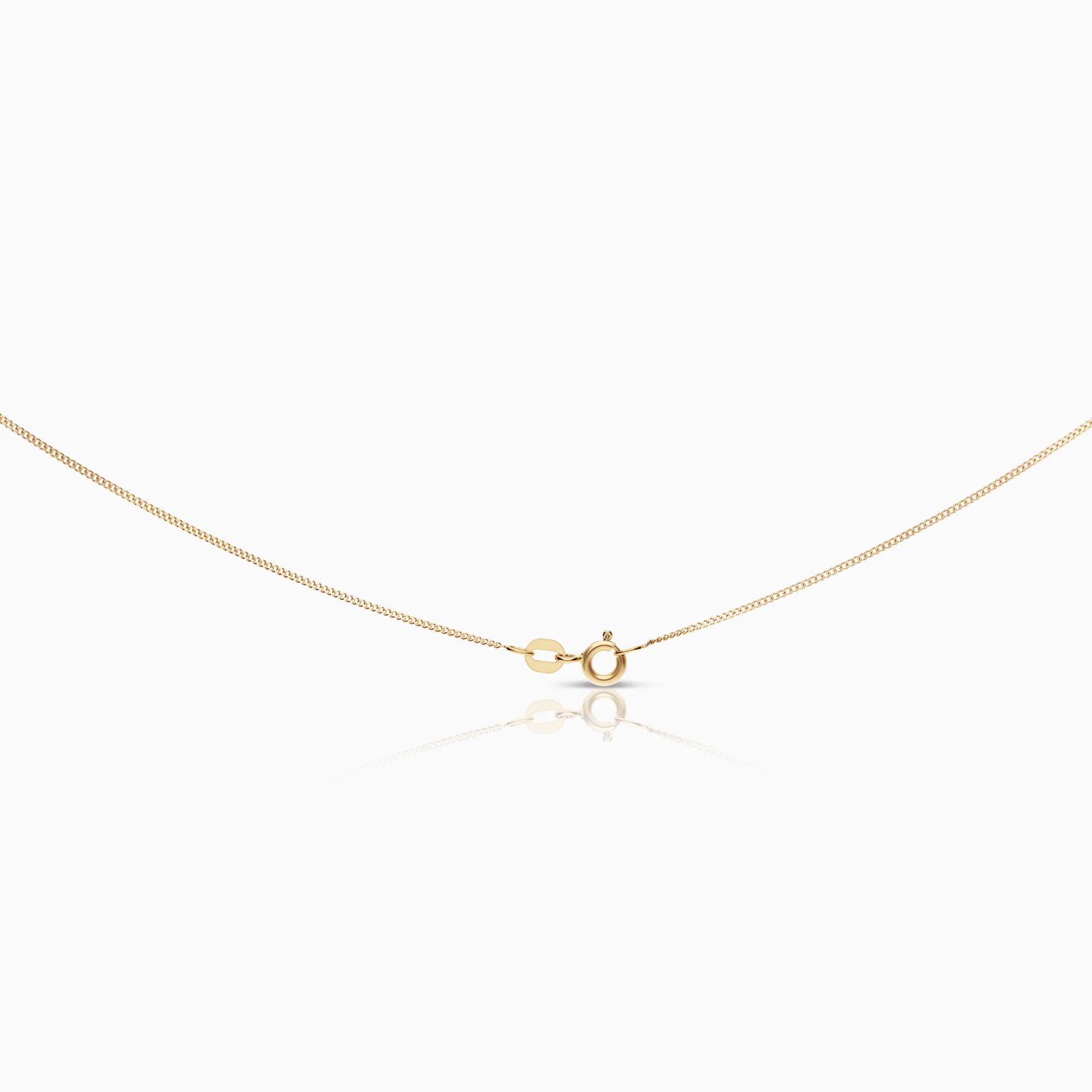 Necklace with heart pendant 0.03ct 18K gold - Image 2