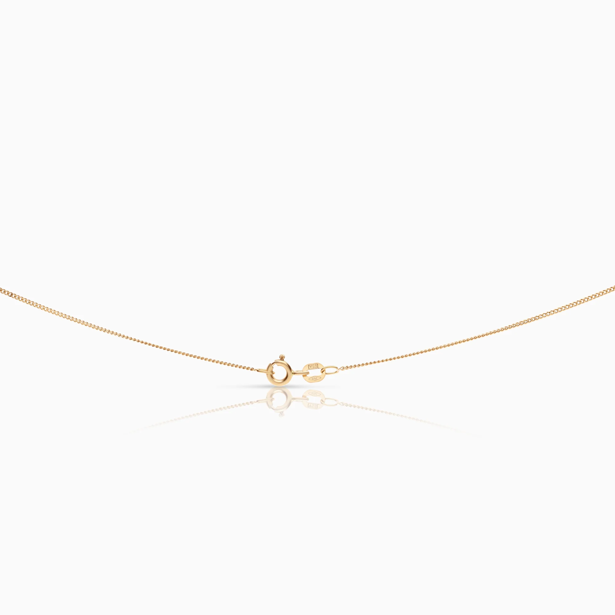Necklace with heart pendant 0.14ct 18K gold - Image 2
