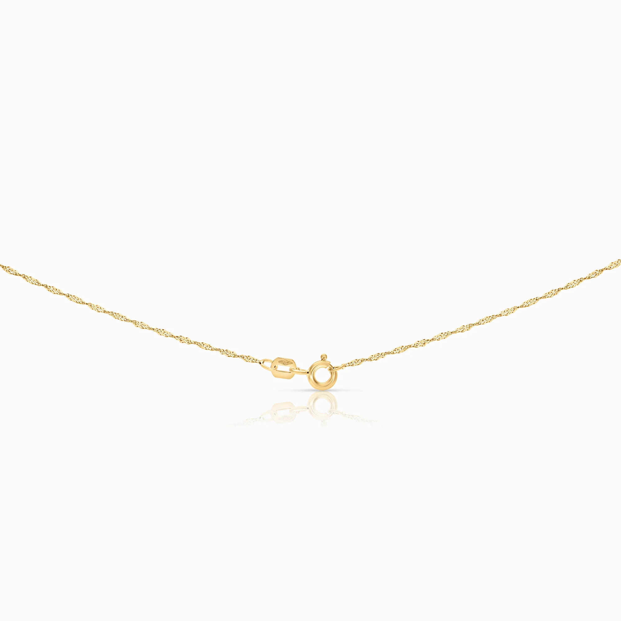 Necklace with heart pendant 1.43g 18K gold - Image 2