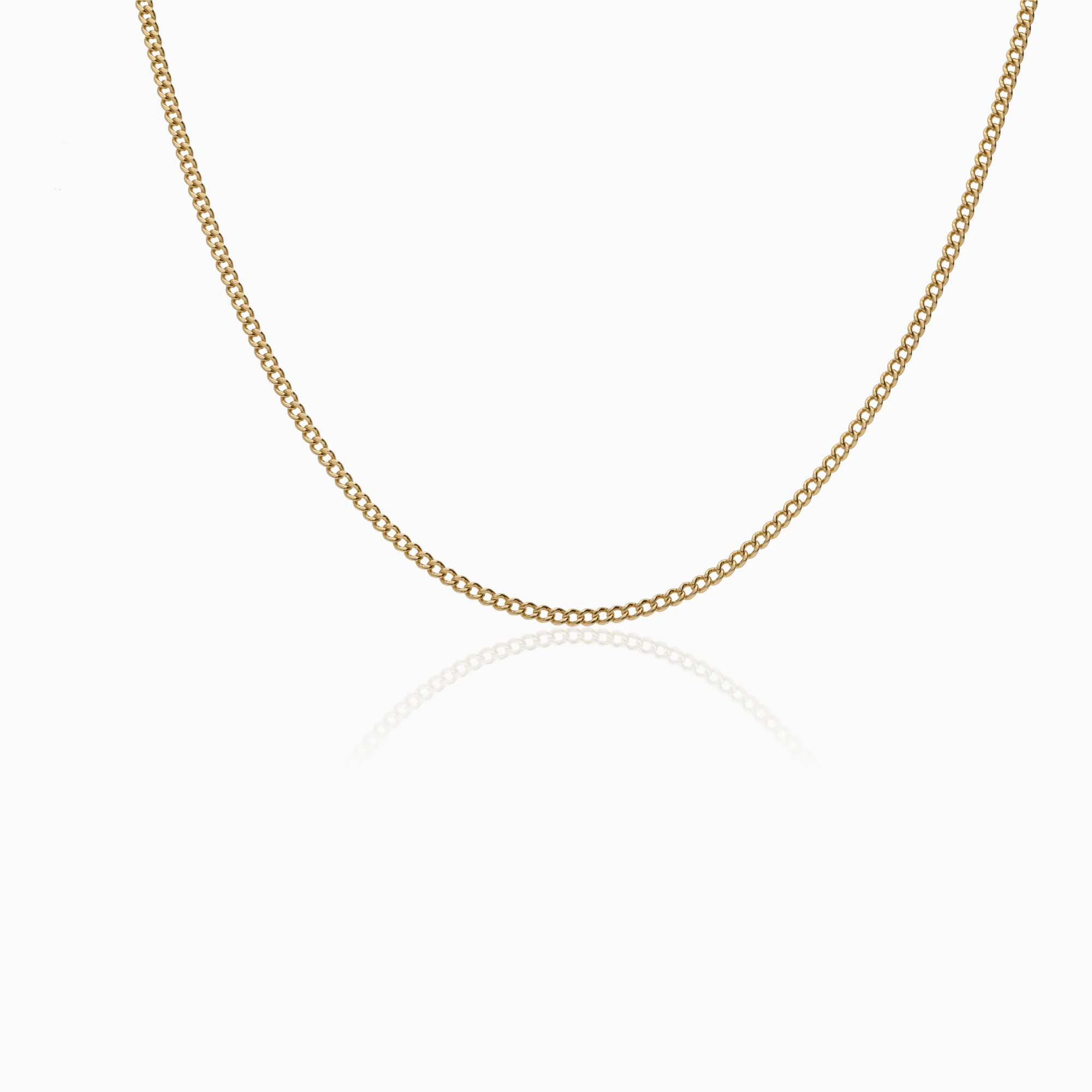 Curb necklace 10.10g 18K gold