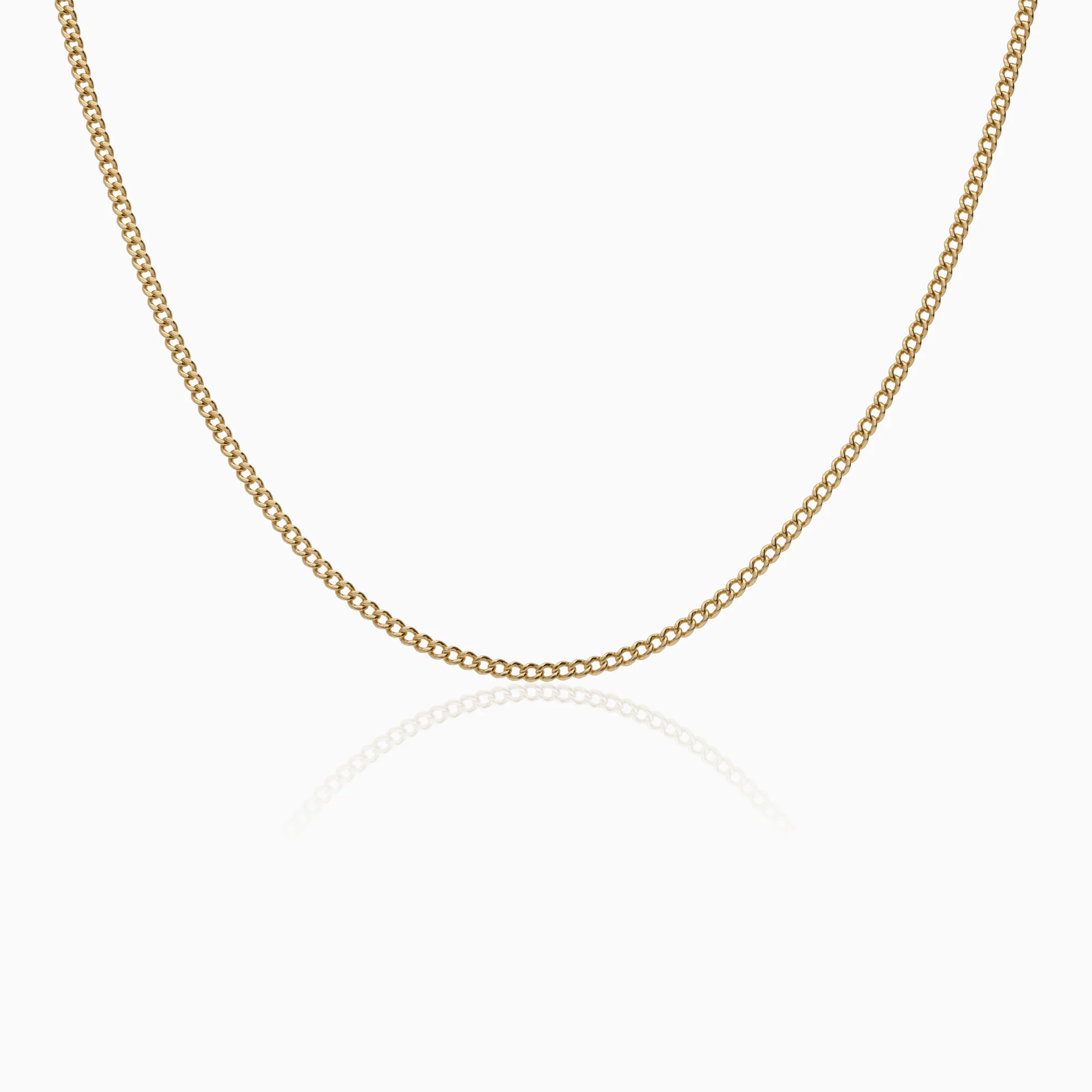 Curb necklace 10.10g 18K gold - Image 2