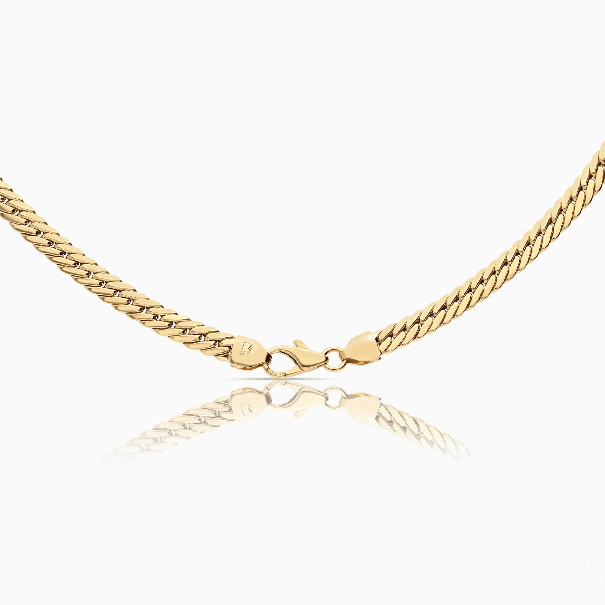 Curb necklace 19.94g 18K yellow gold - Image 2