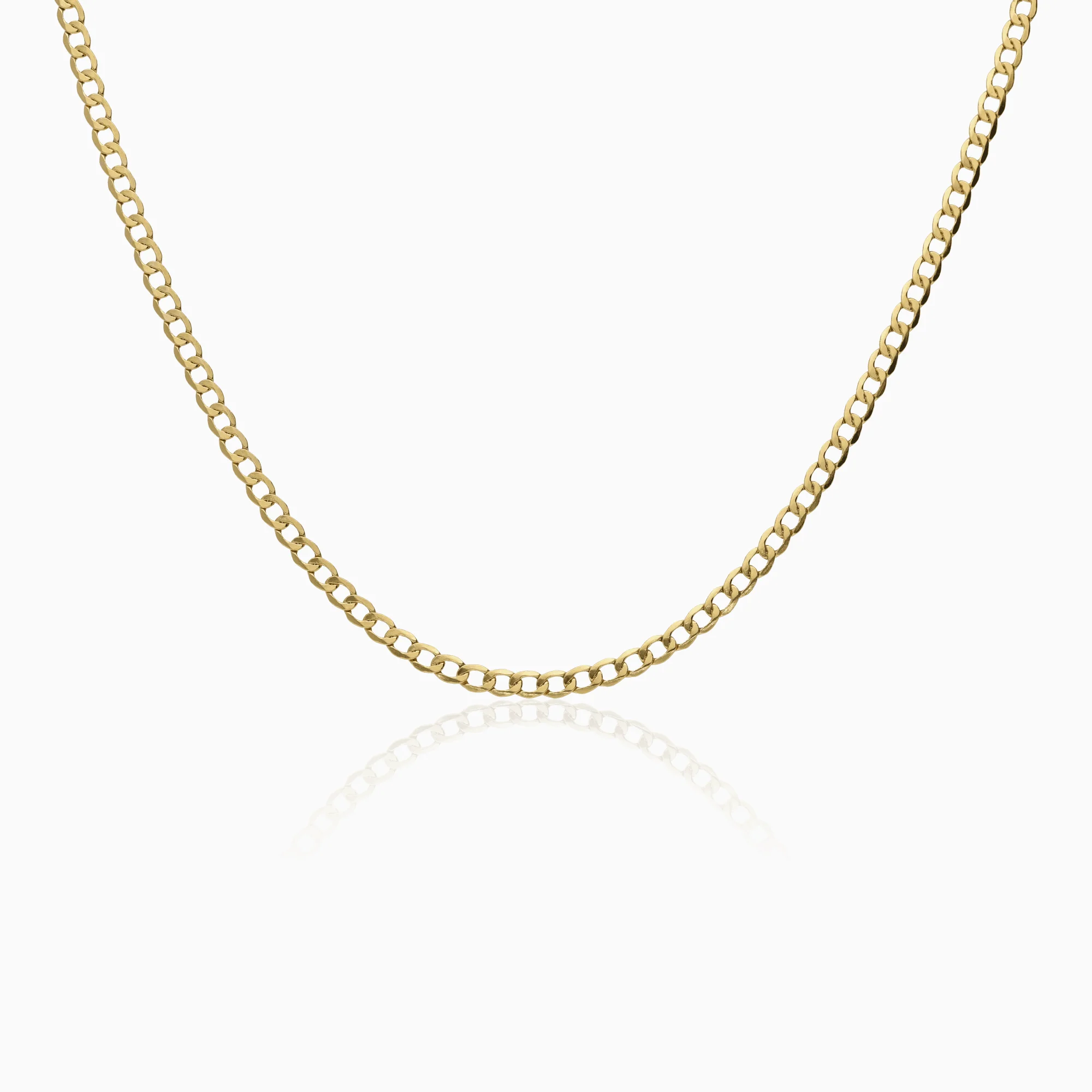 Curb necklace 2.88g 14K gold