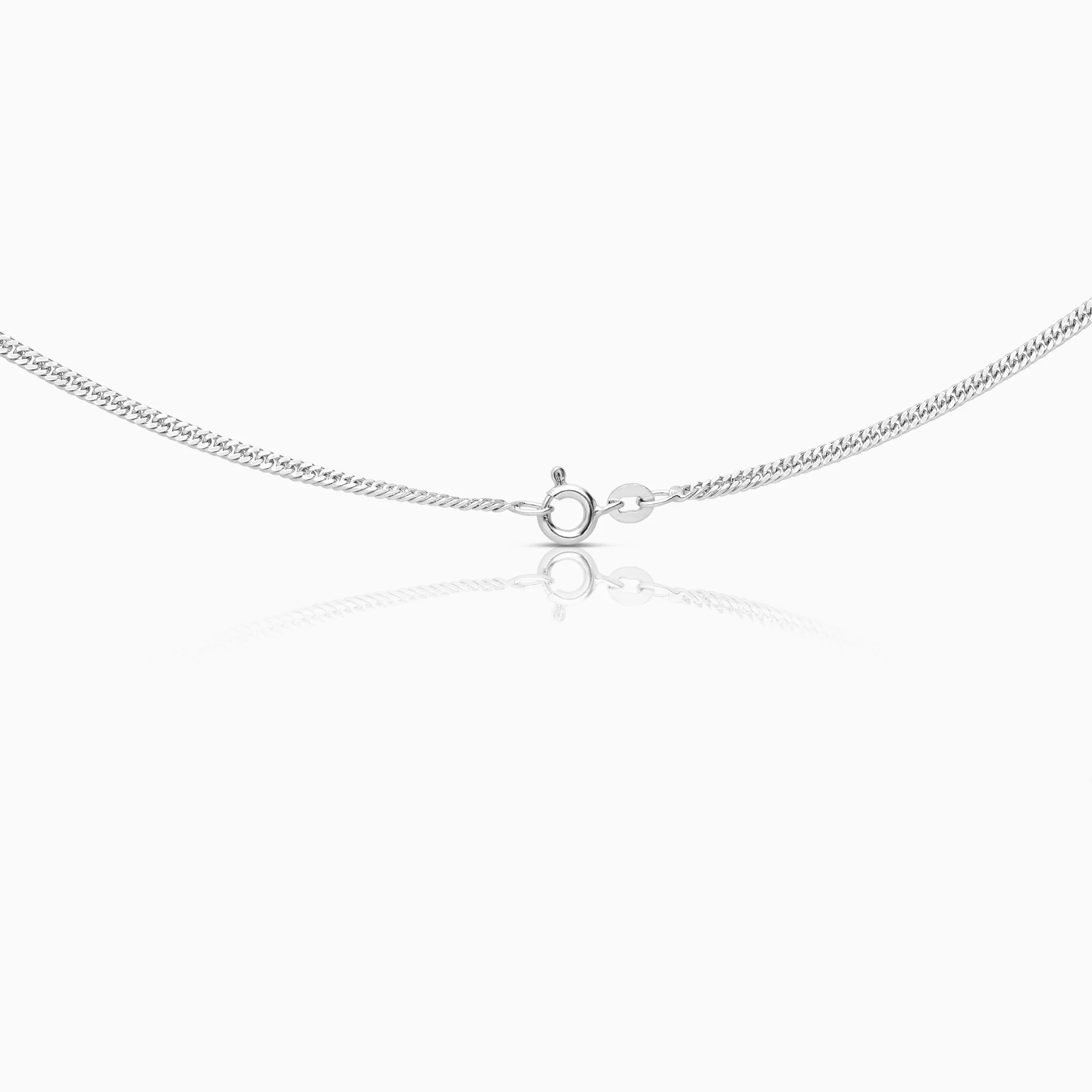 Curb necklace 6.8g 18K white gold - Image 2