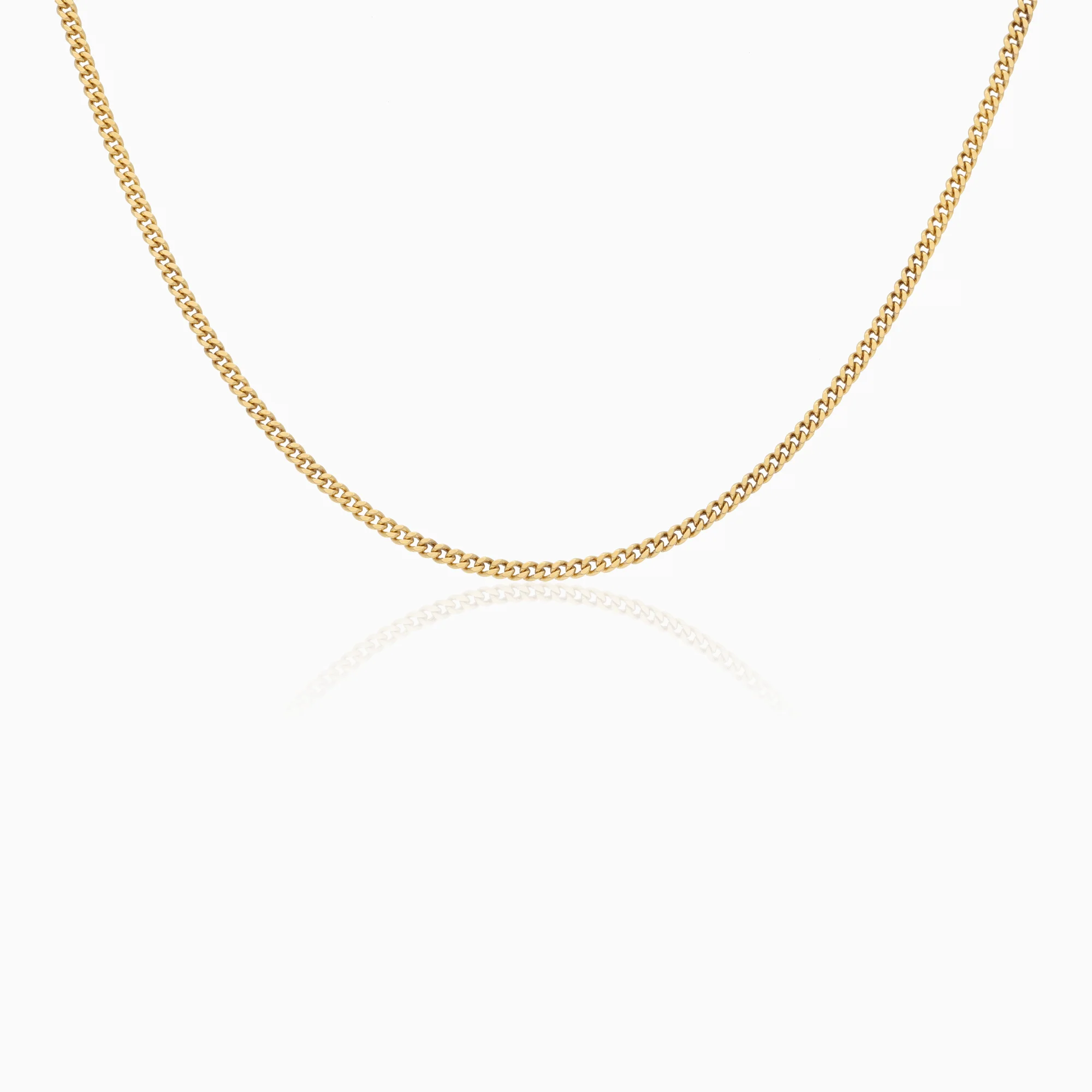 Curb necklace 8.15g 18K gold