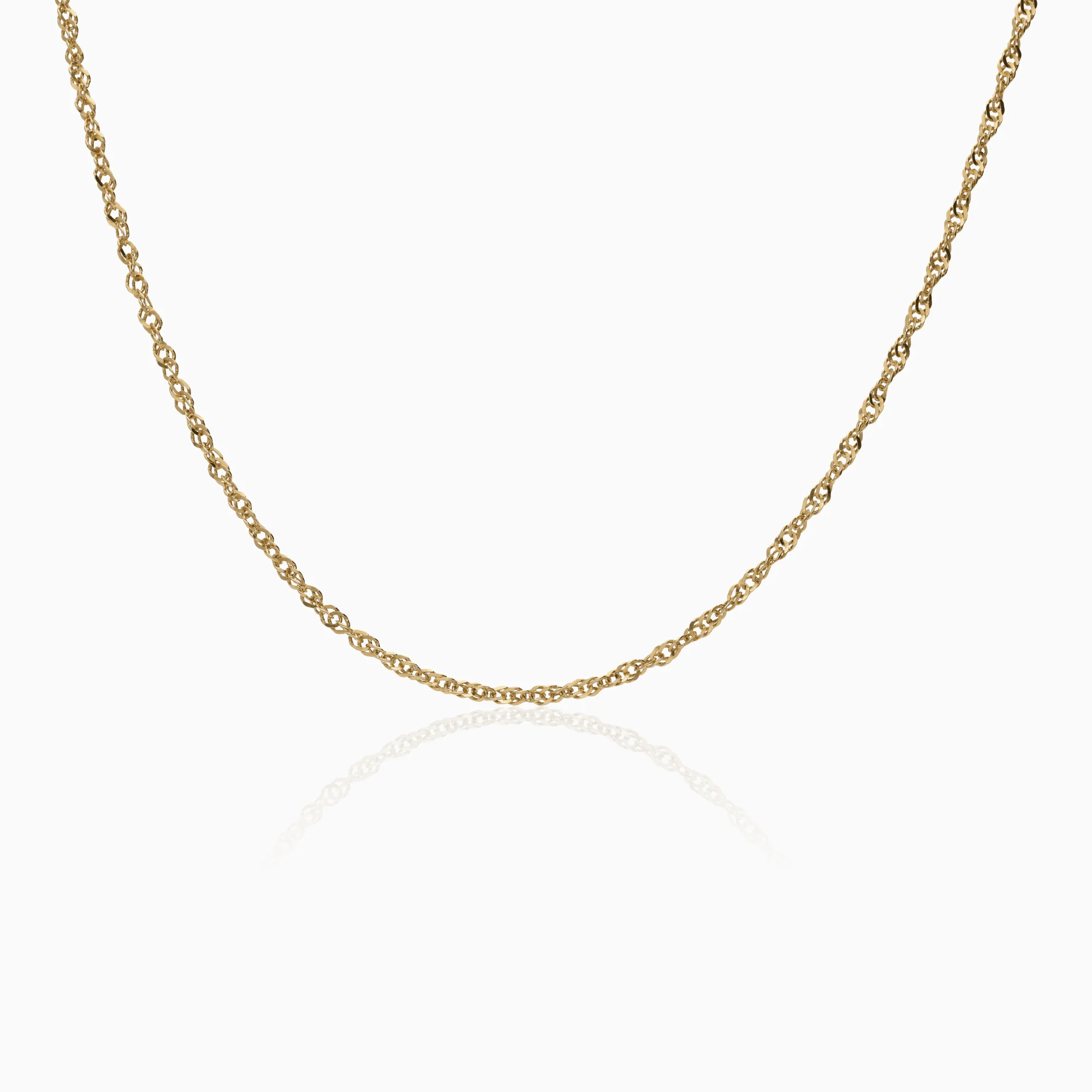 Singapore necklace 3.98g 18K gold