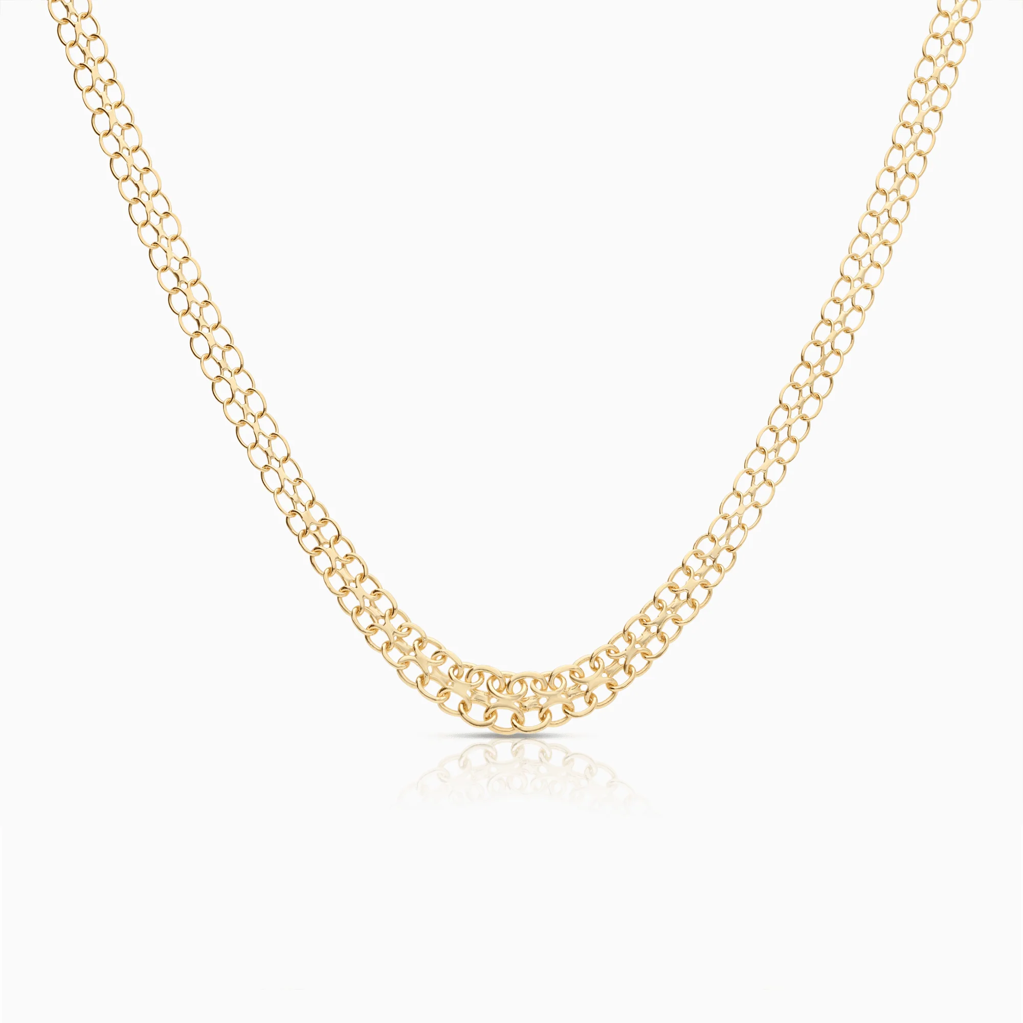 Necklace x-link 11.26g 18K gold