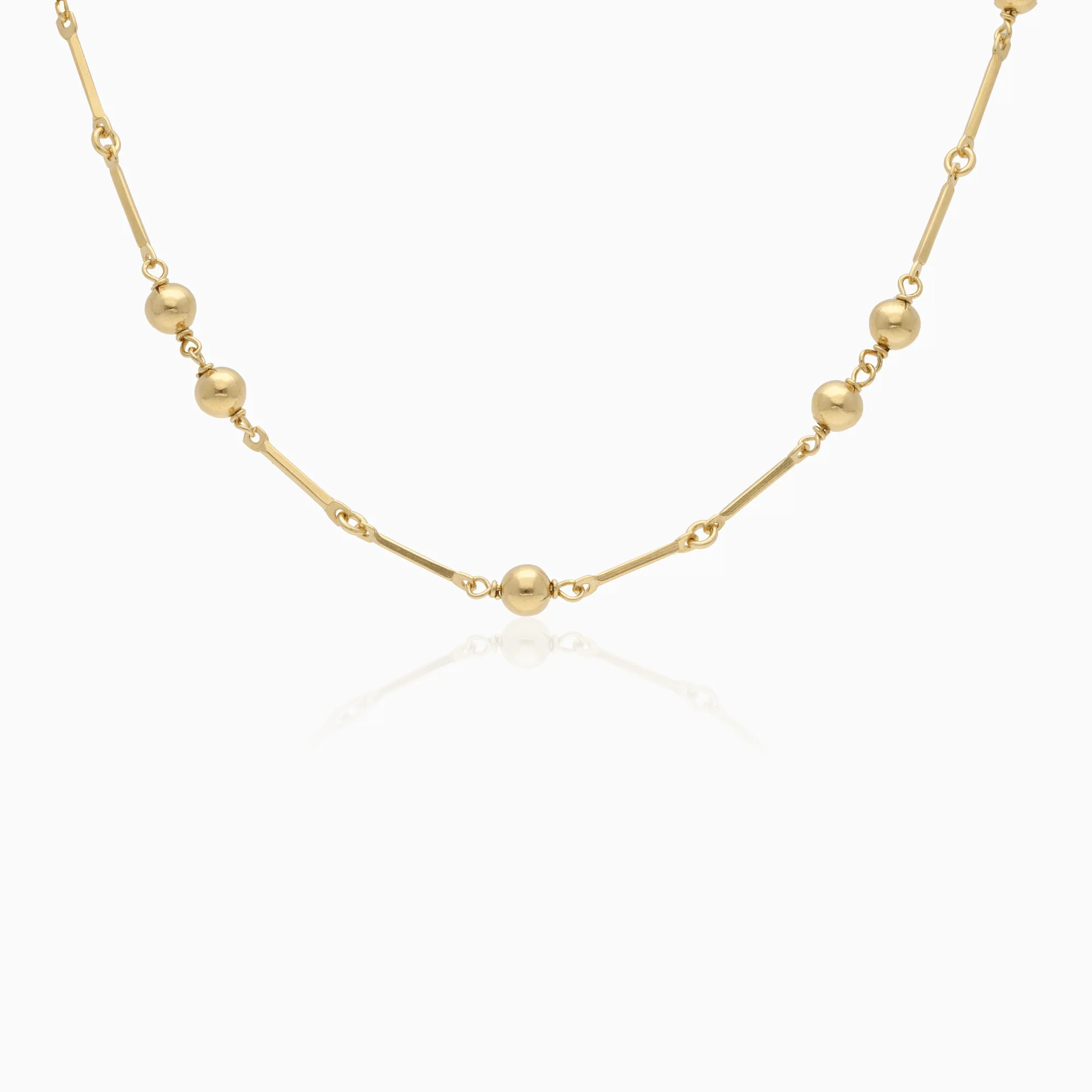 Fantasy necklace 28.5g 18K gold