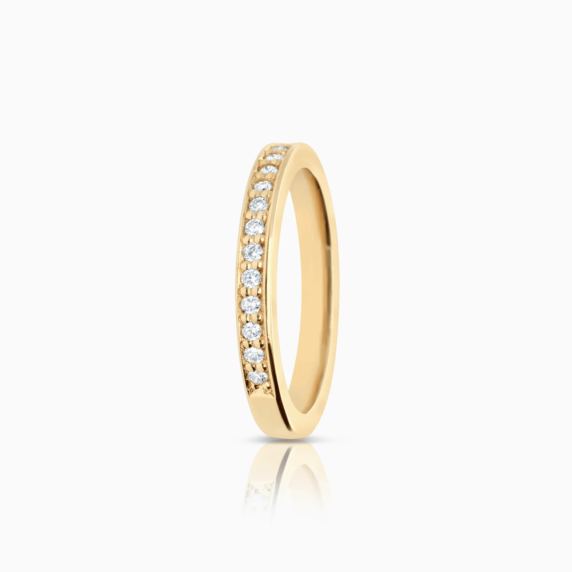 Half-eternity ring 0.15ct 18K gold