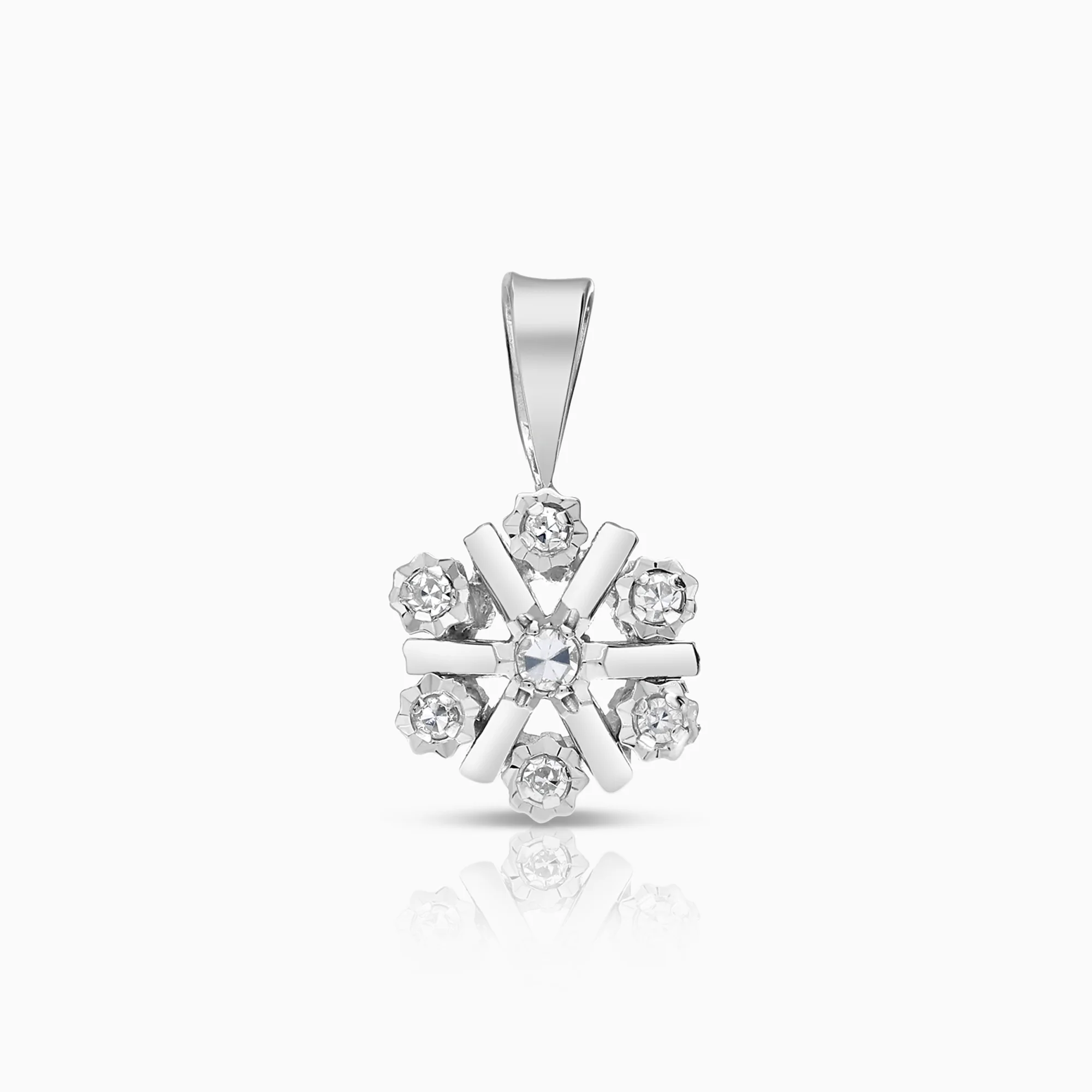 Pendant, 0.08ct 18K white gold