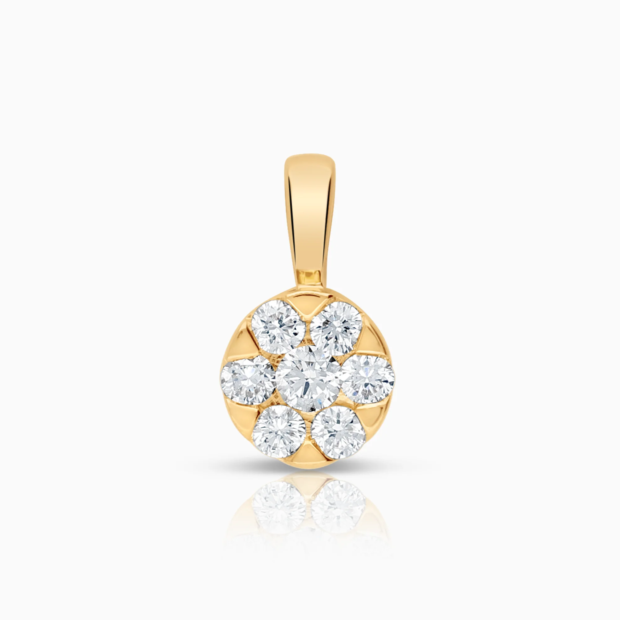 Diamond pendant 0.15ct 18K gold