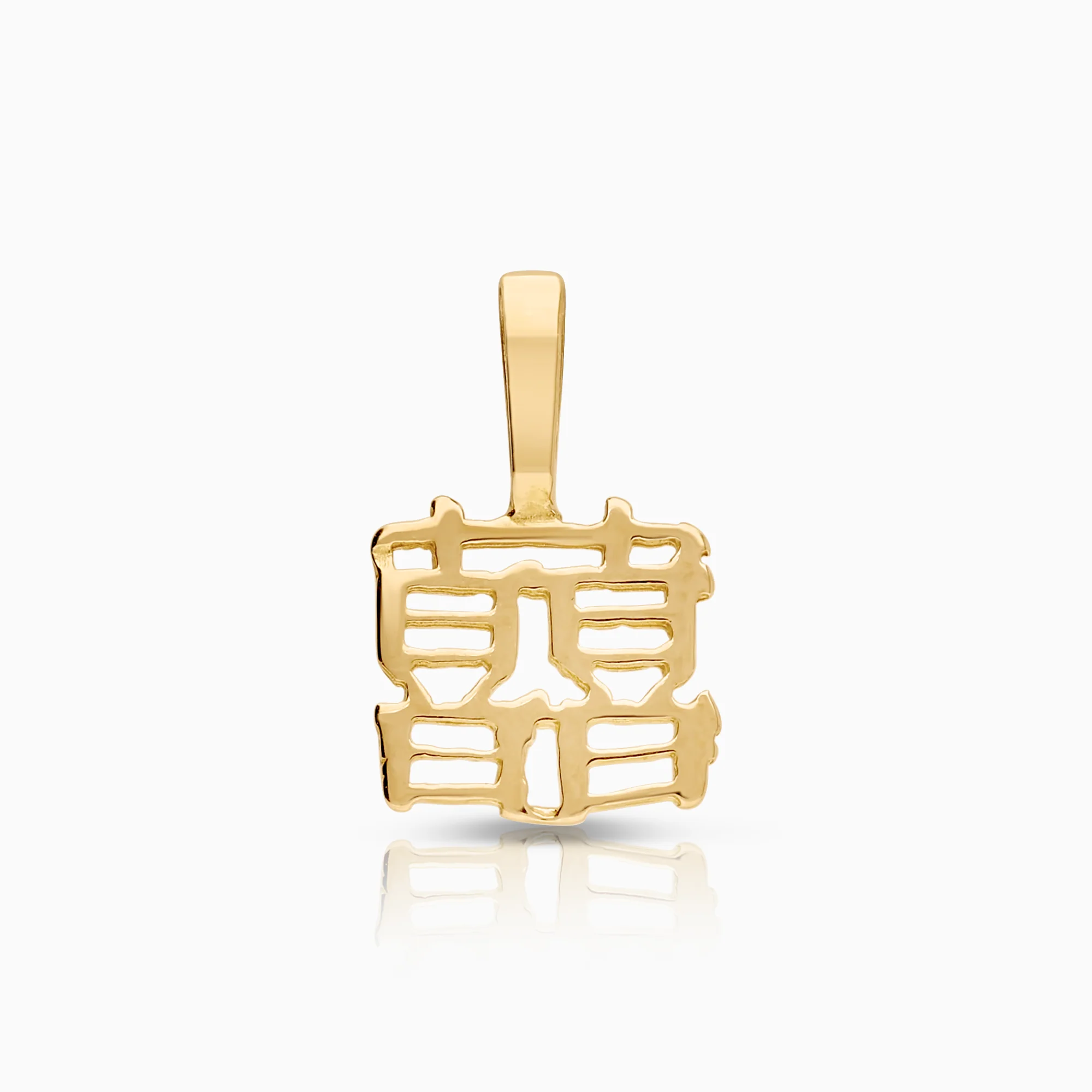 Double happiness pendant 0.31 g 18K gold