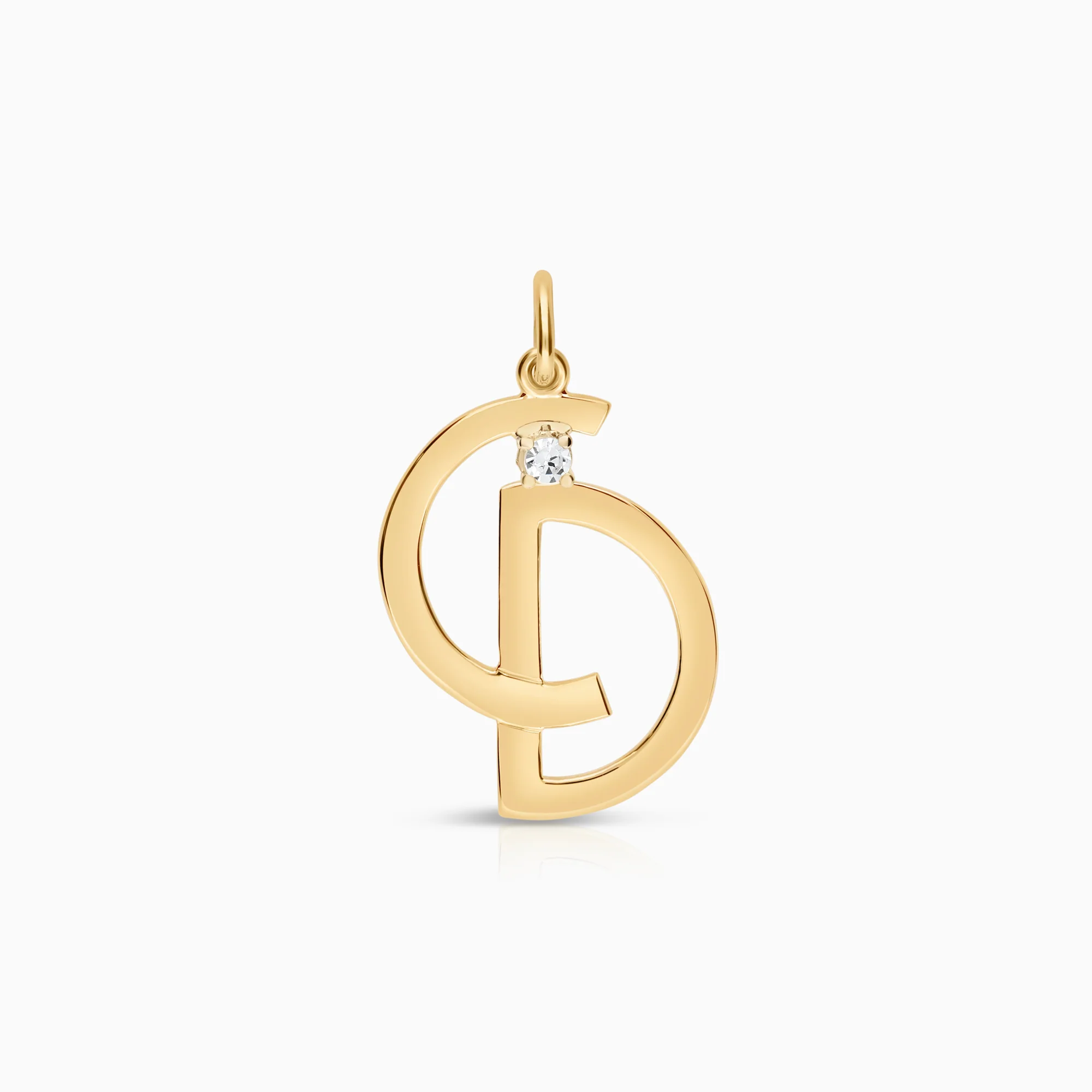 Pendant with cubic zirconia 1.31g 18K gold