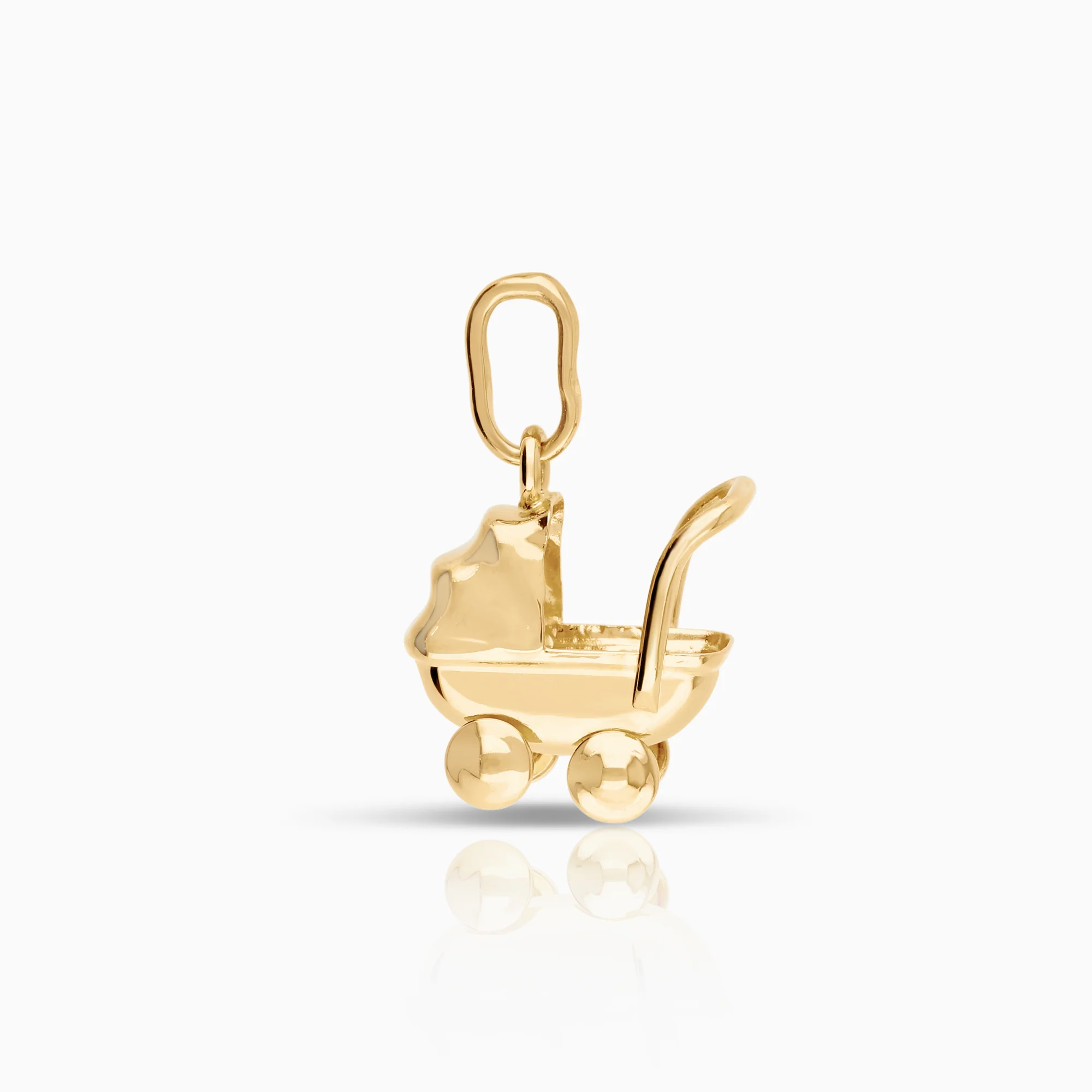 Pram pendant 1.32g 18K gold - Image 2