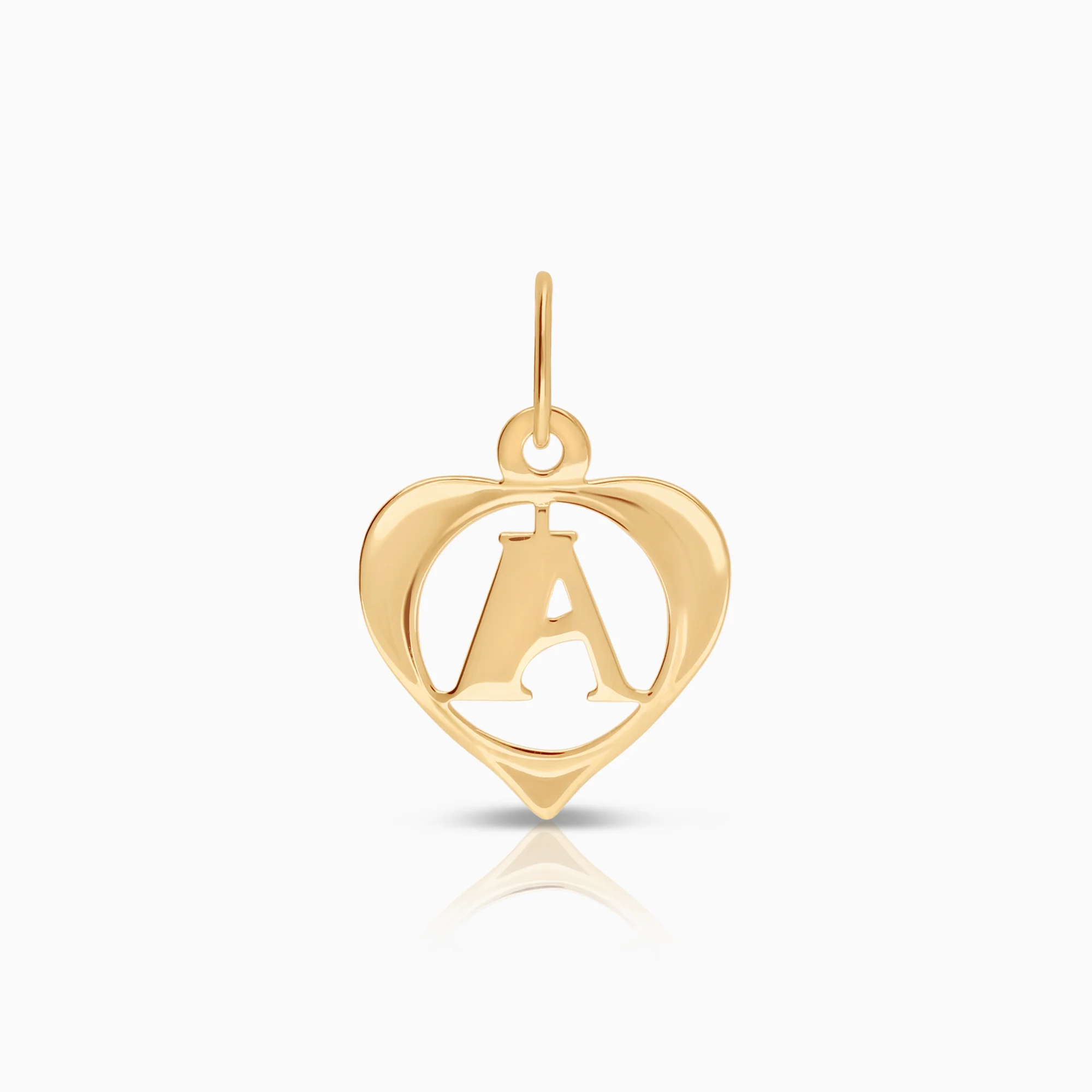 Letter pendant A 0.22g 14K gold