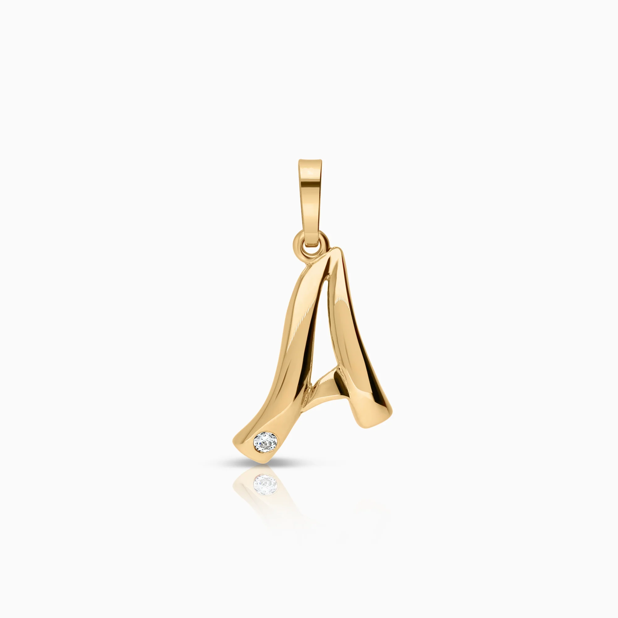 Pendant letter A 0.95g 18K gold