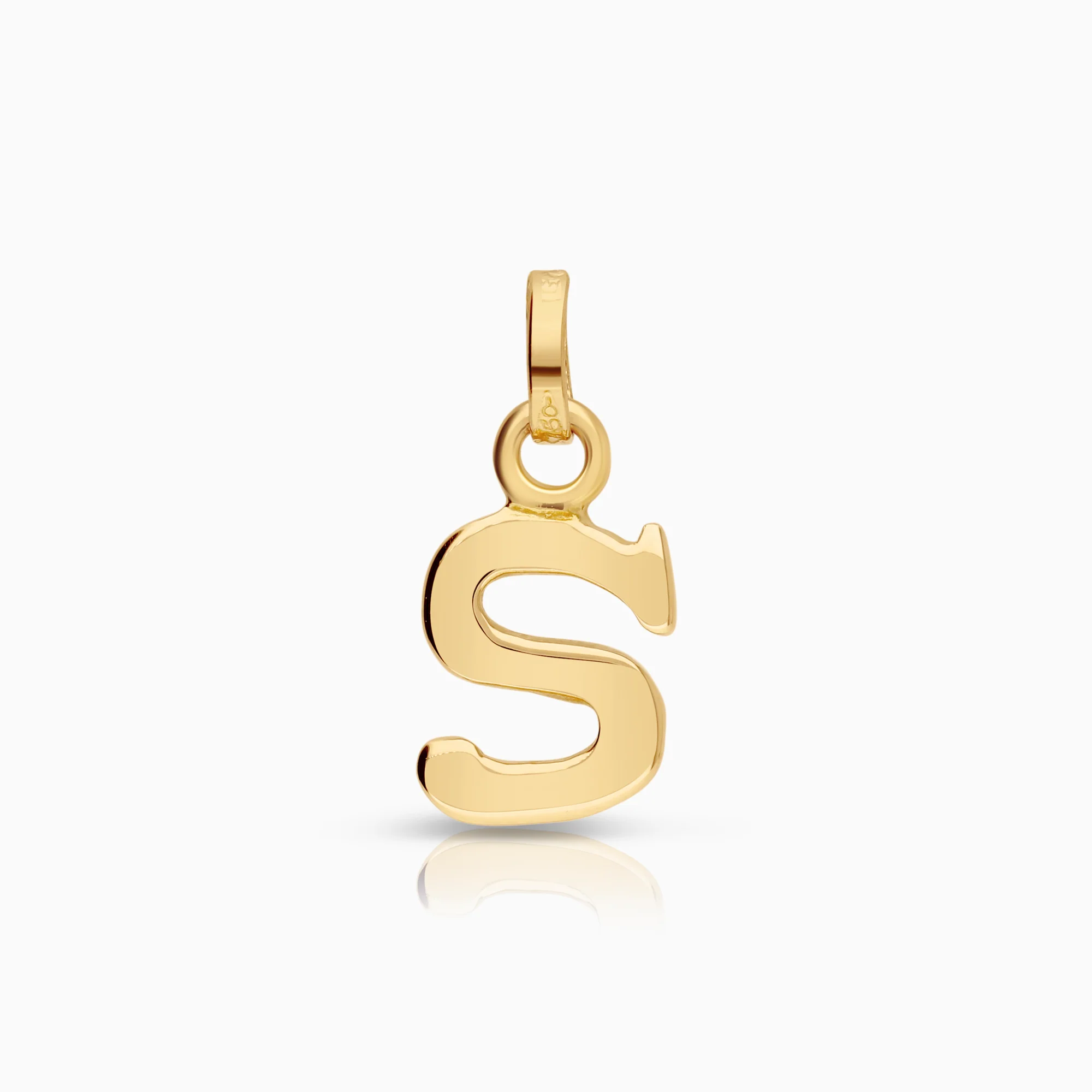 Letter S Pendant 0.79g 18K Gold