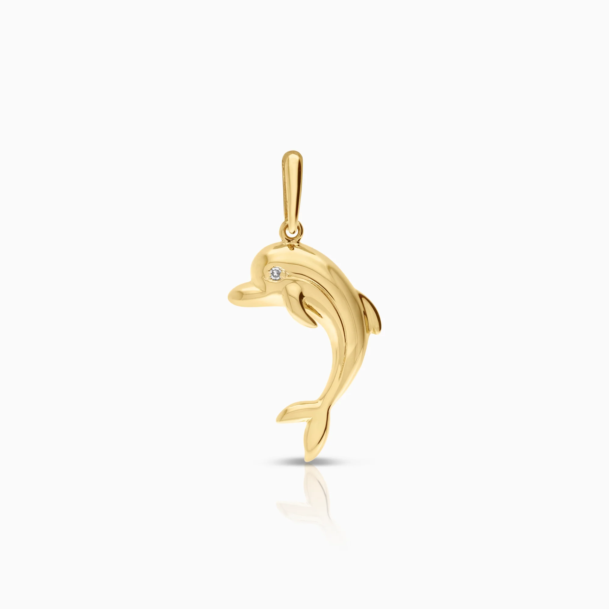 Pendant dolphin 0.96g 18K gold