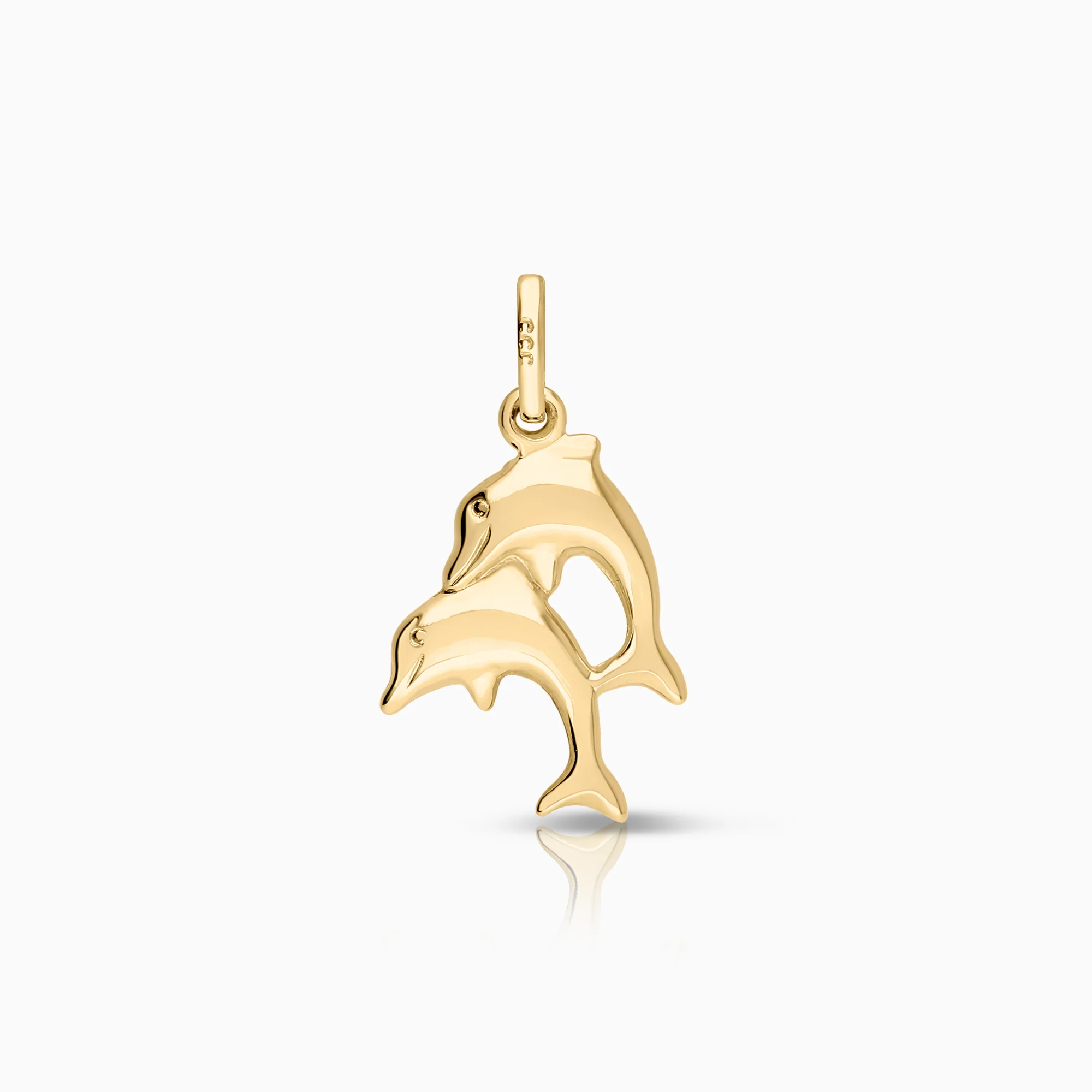 Dolphins pendant 0.48g 18K gold