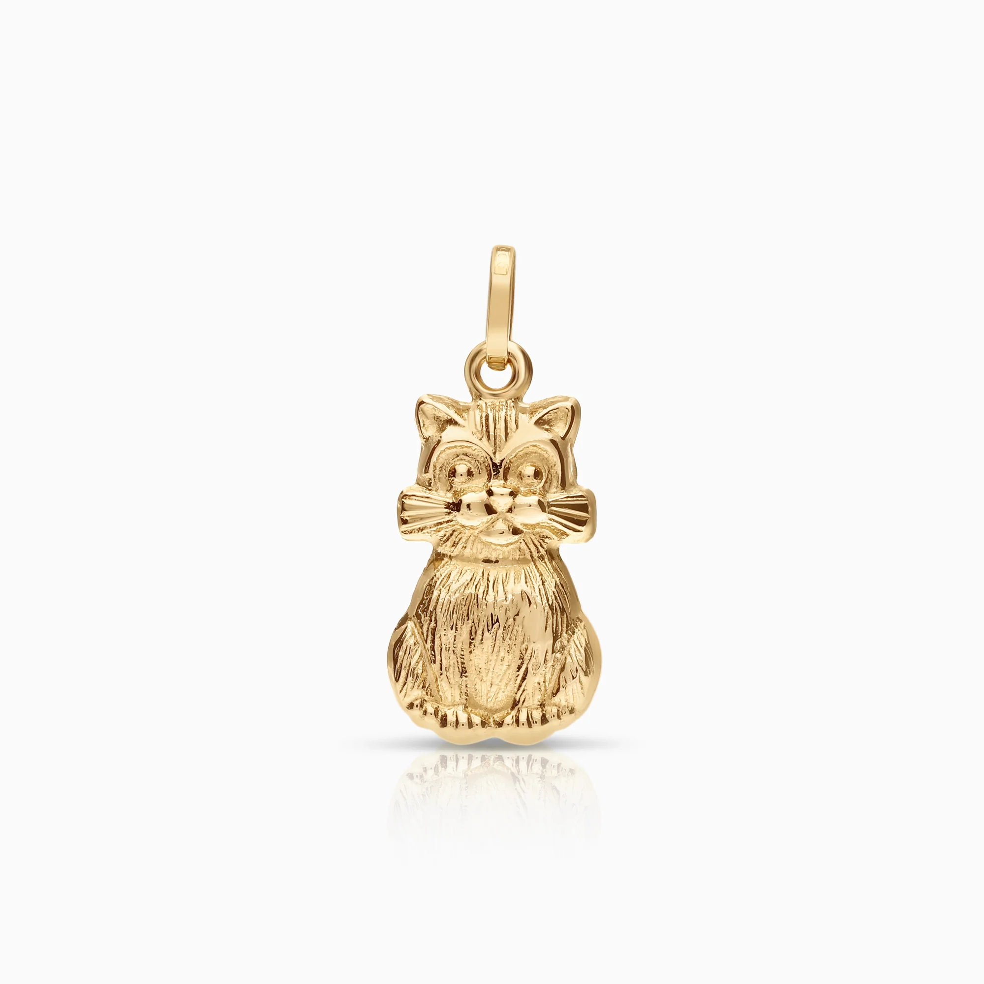 Cat pendant 0.75g 18K gold