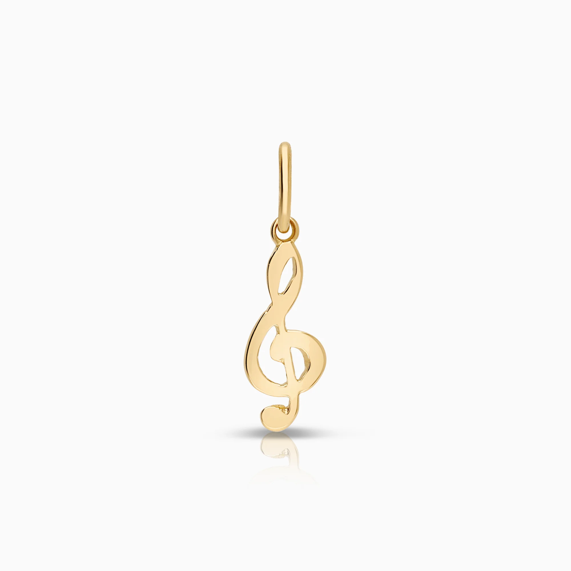 G-clef pendant 0.42g 18K gold