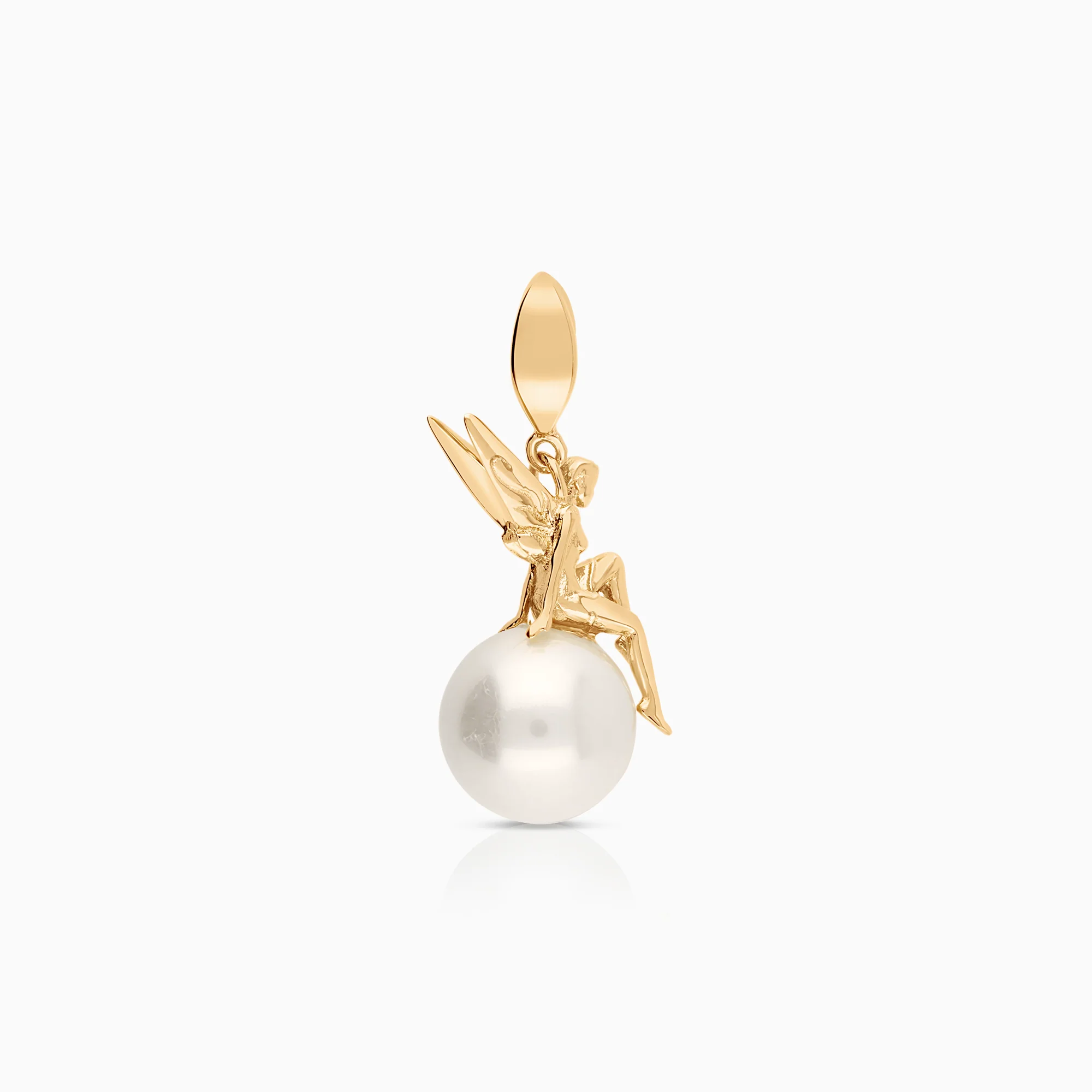Pendant with imitation pearl 5.14g 18K gold