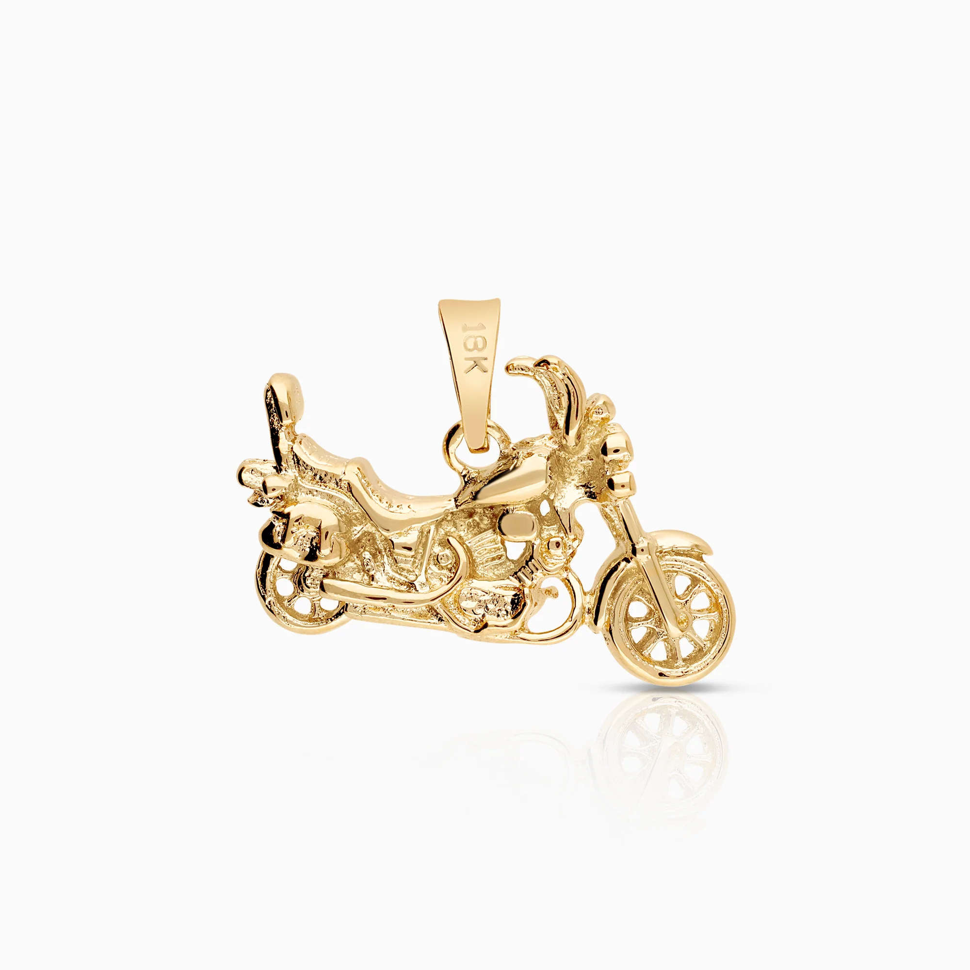 Motorcycle pendant 6.14g 18K gold