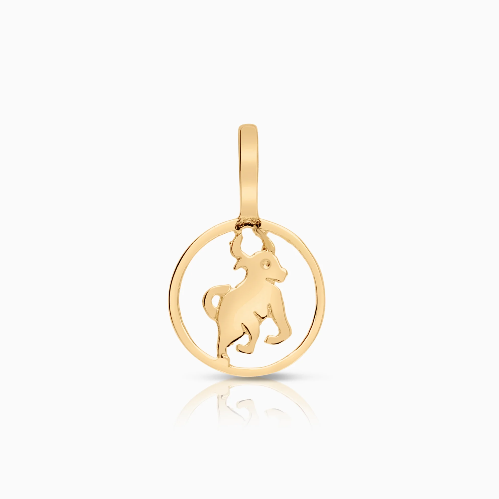 Taurus pendant 0.31g 18K gold