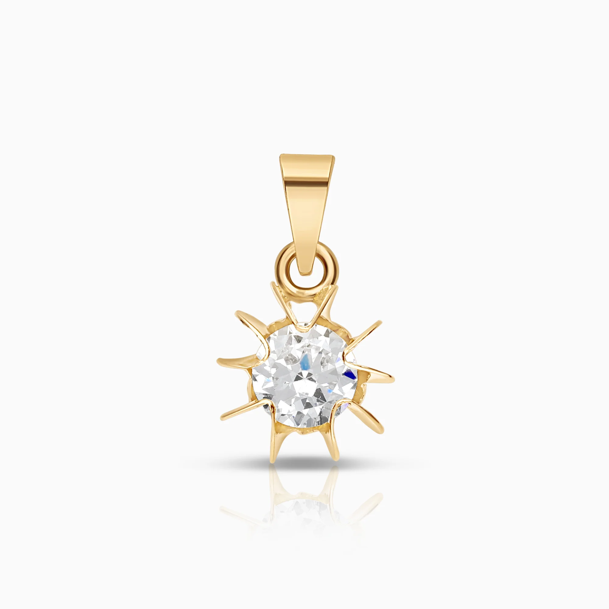 Solitaire pendant 0.60g 18K gold