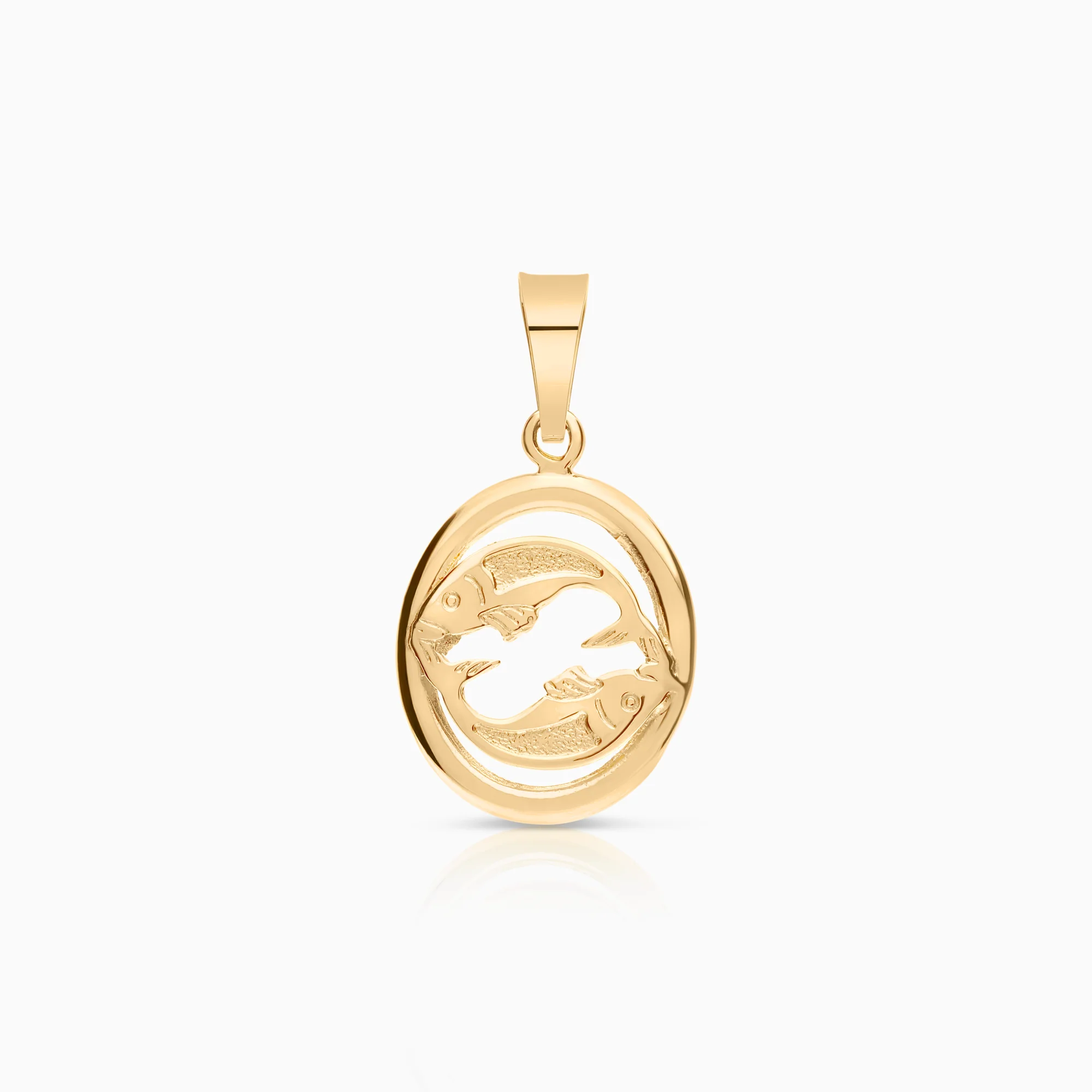 Pisces zodiac pendant 1.05g 18K gold