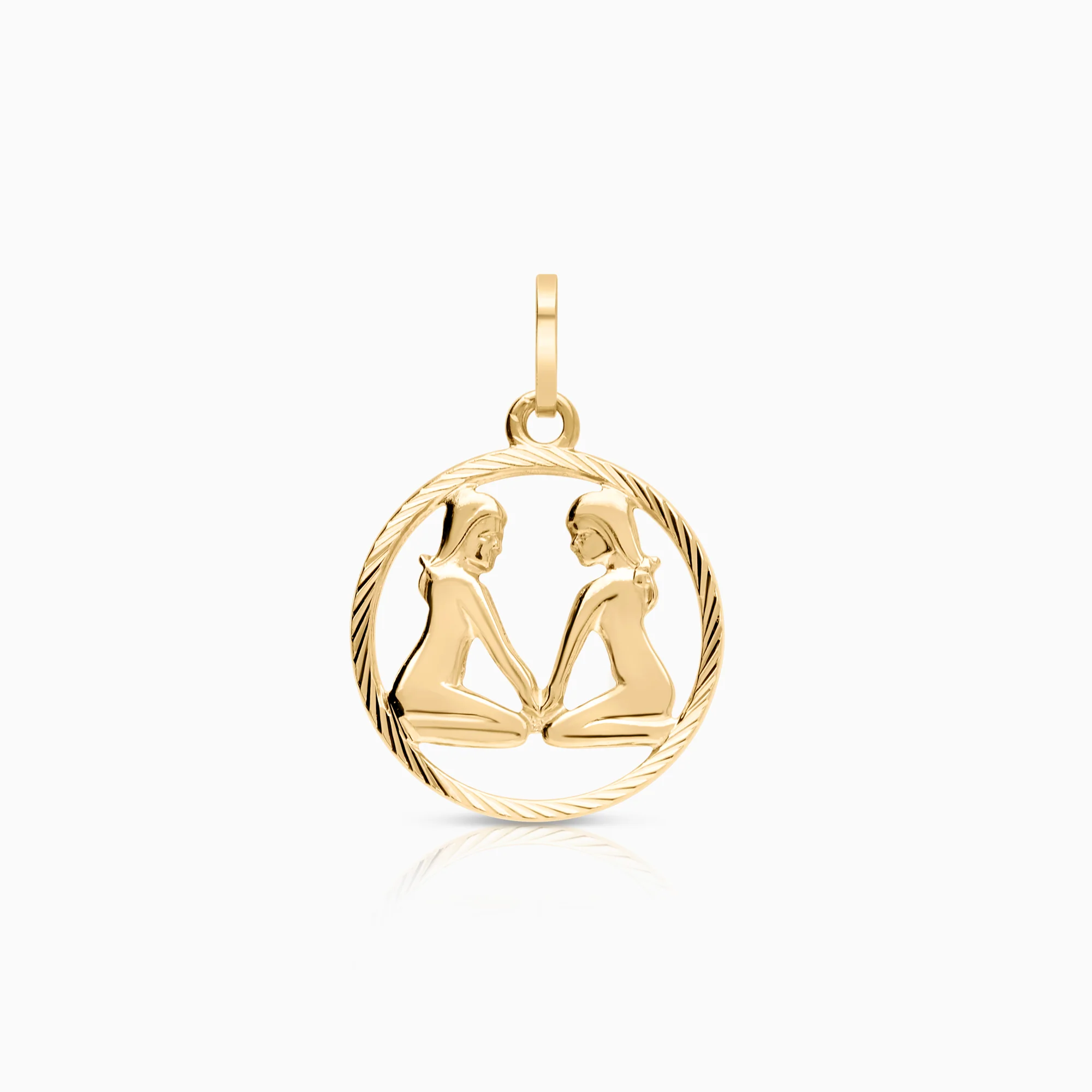 Gemini zodiac pendant 1.14g 18K gold