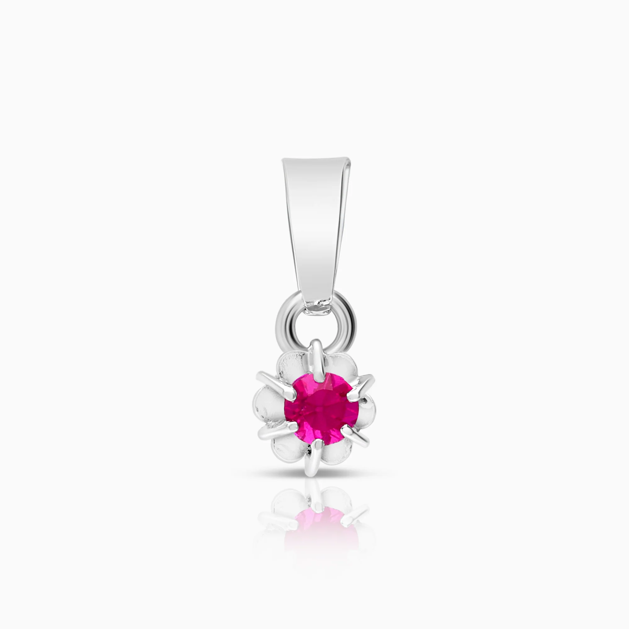 Ruby pendant 0.37g 18K white gold