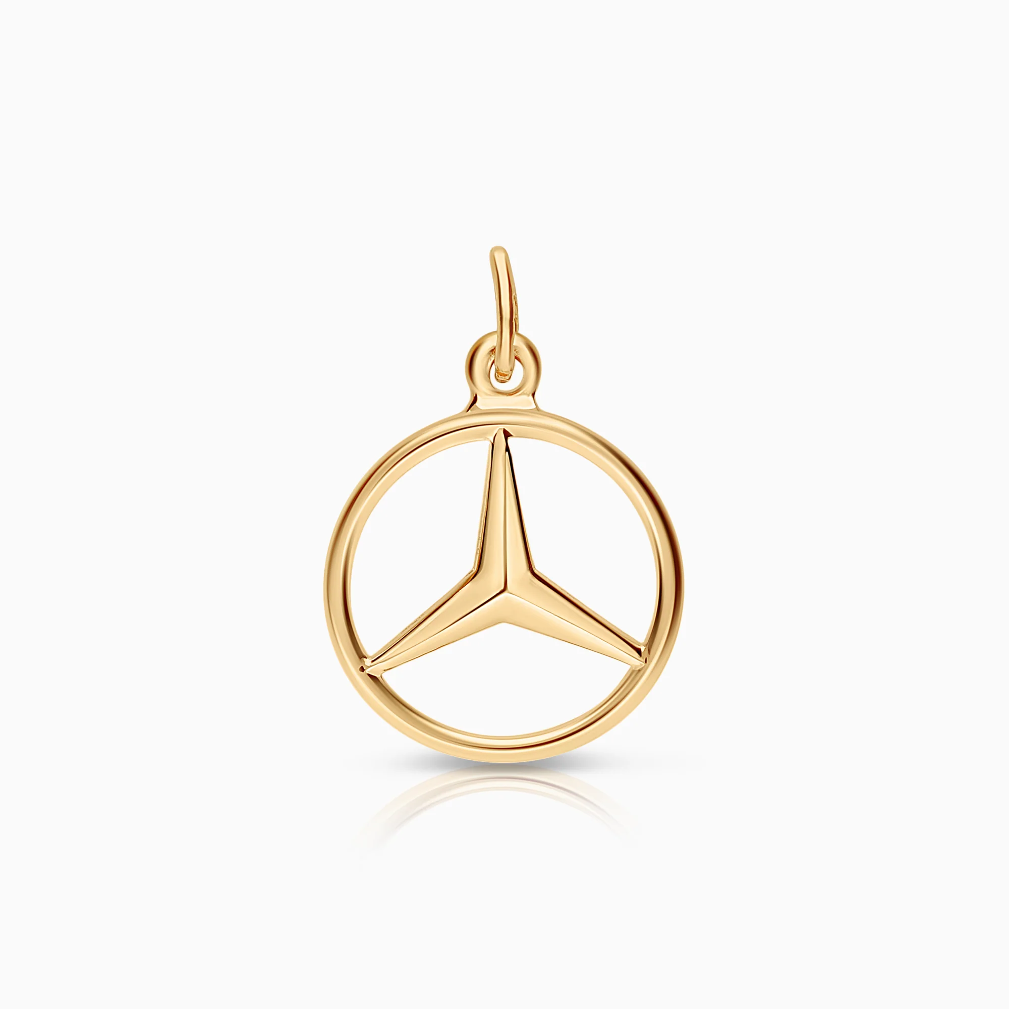 Mercedes-Benz logo pendant 0.64g 18K gold