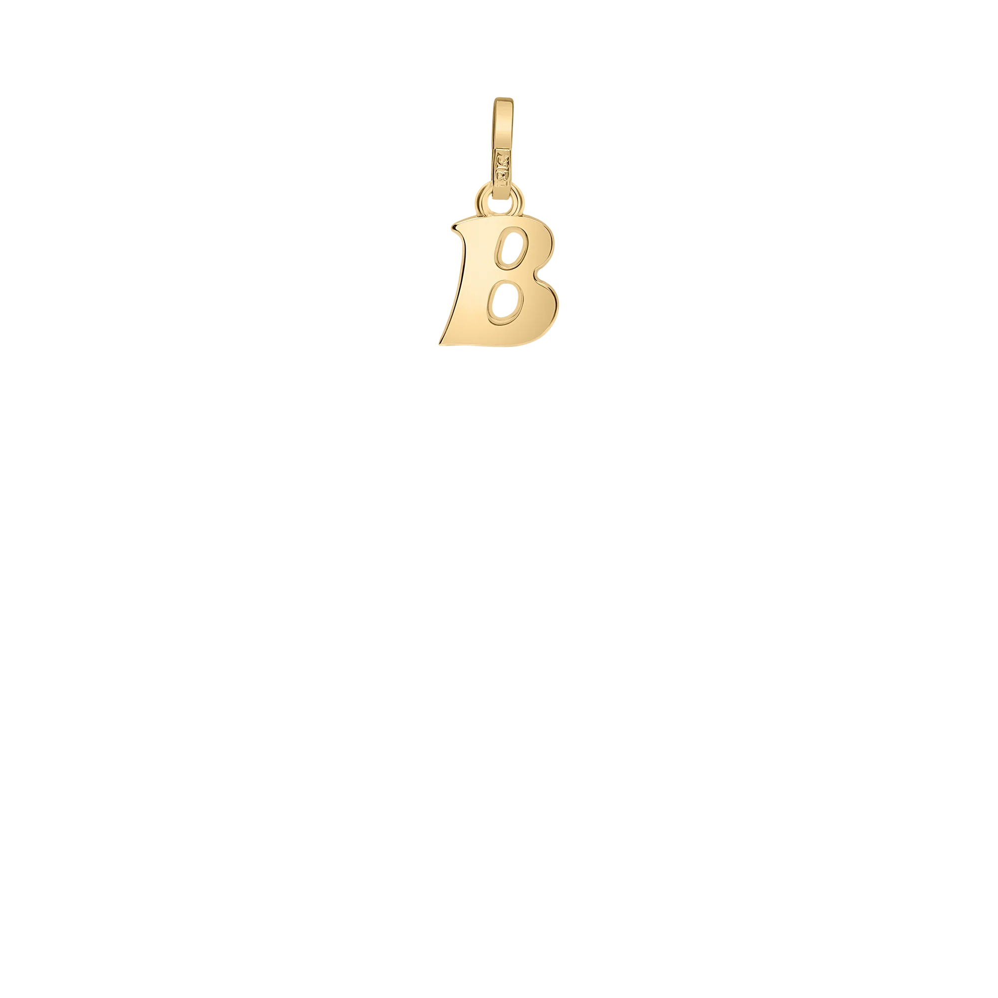 Letter pendant 0.25g 18K gold - Image 2