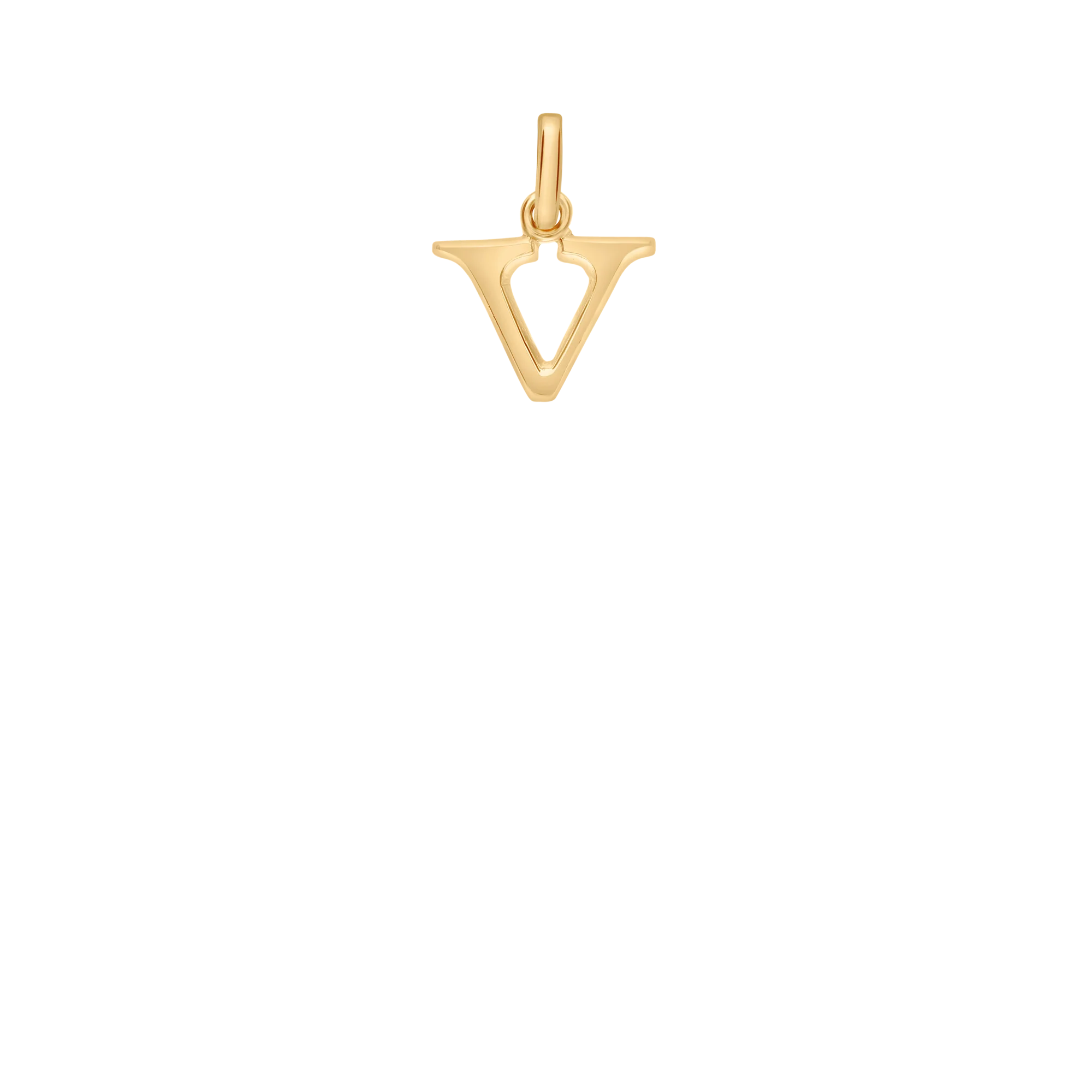 Letter pendant 0.67g 18K gold - Image 2