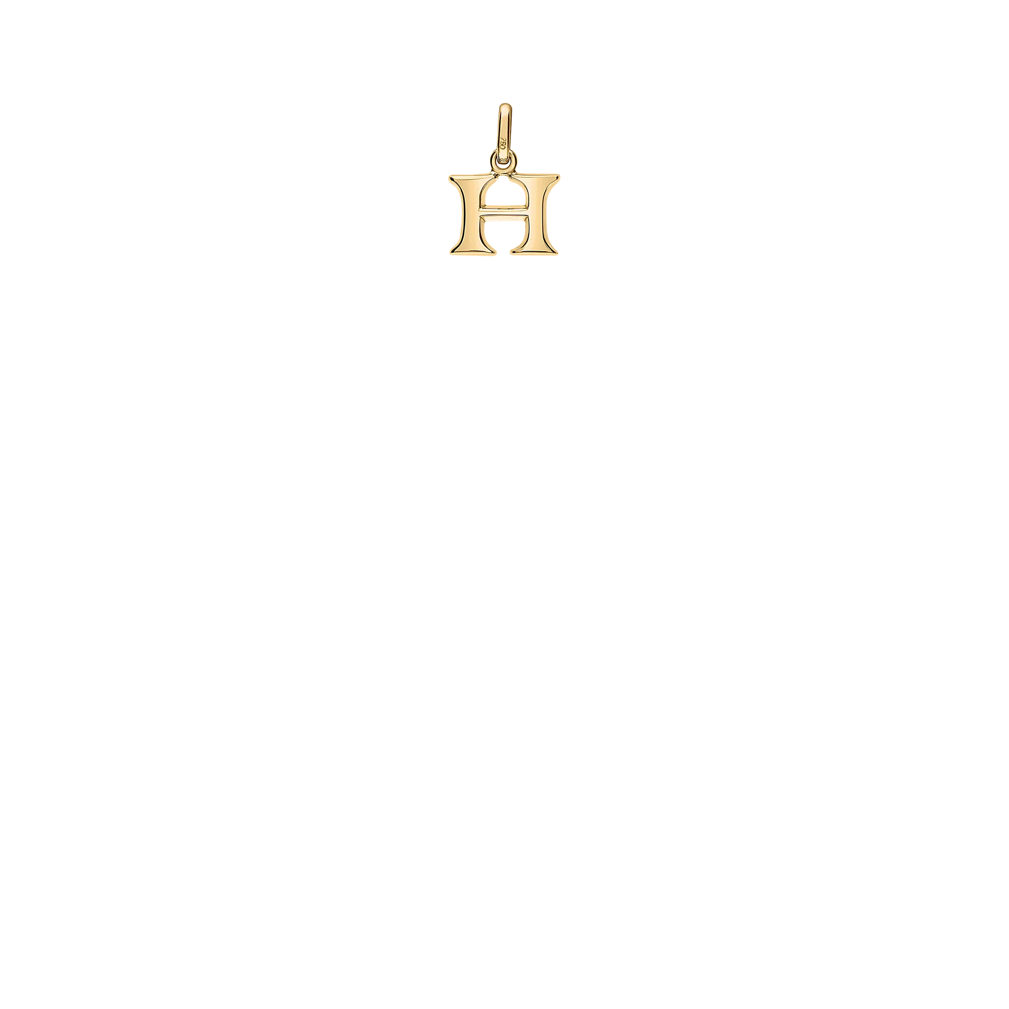 Letter Pendant 0.97g 18K Gold - Image 2