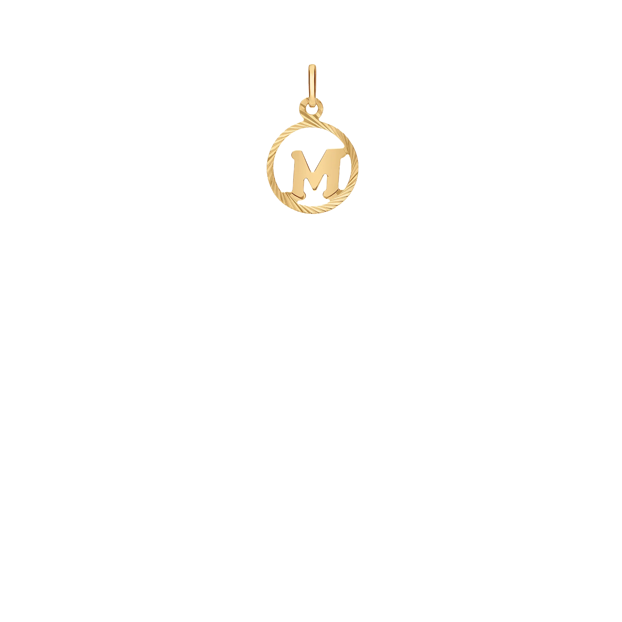 Letter pendant 1.37g 18K gold - Image 2