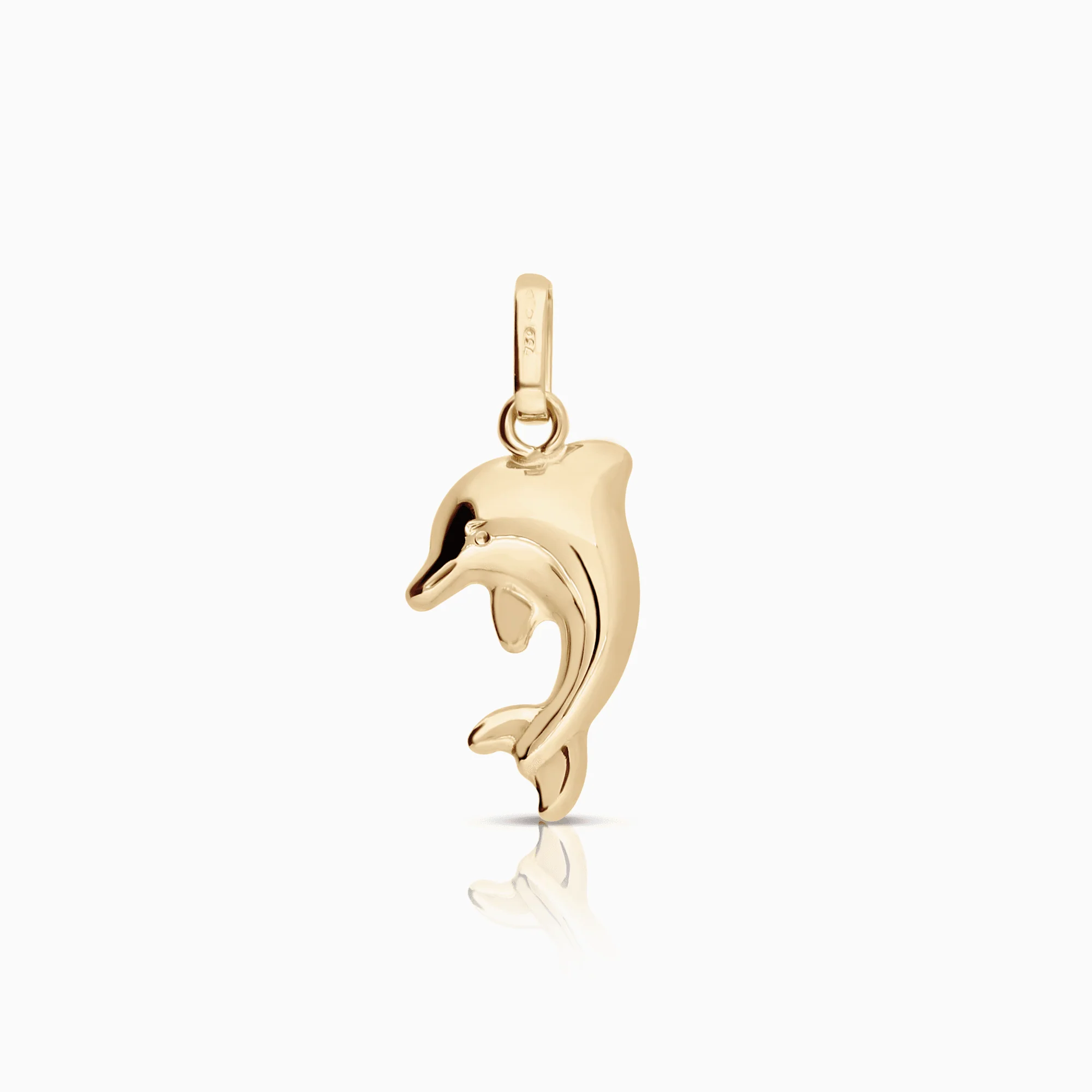 Dolphin pendant 0.36g 18K gold