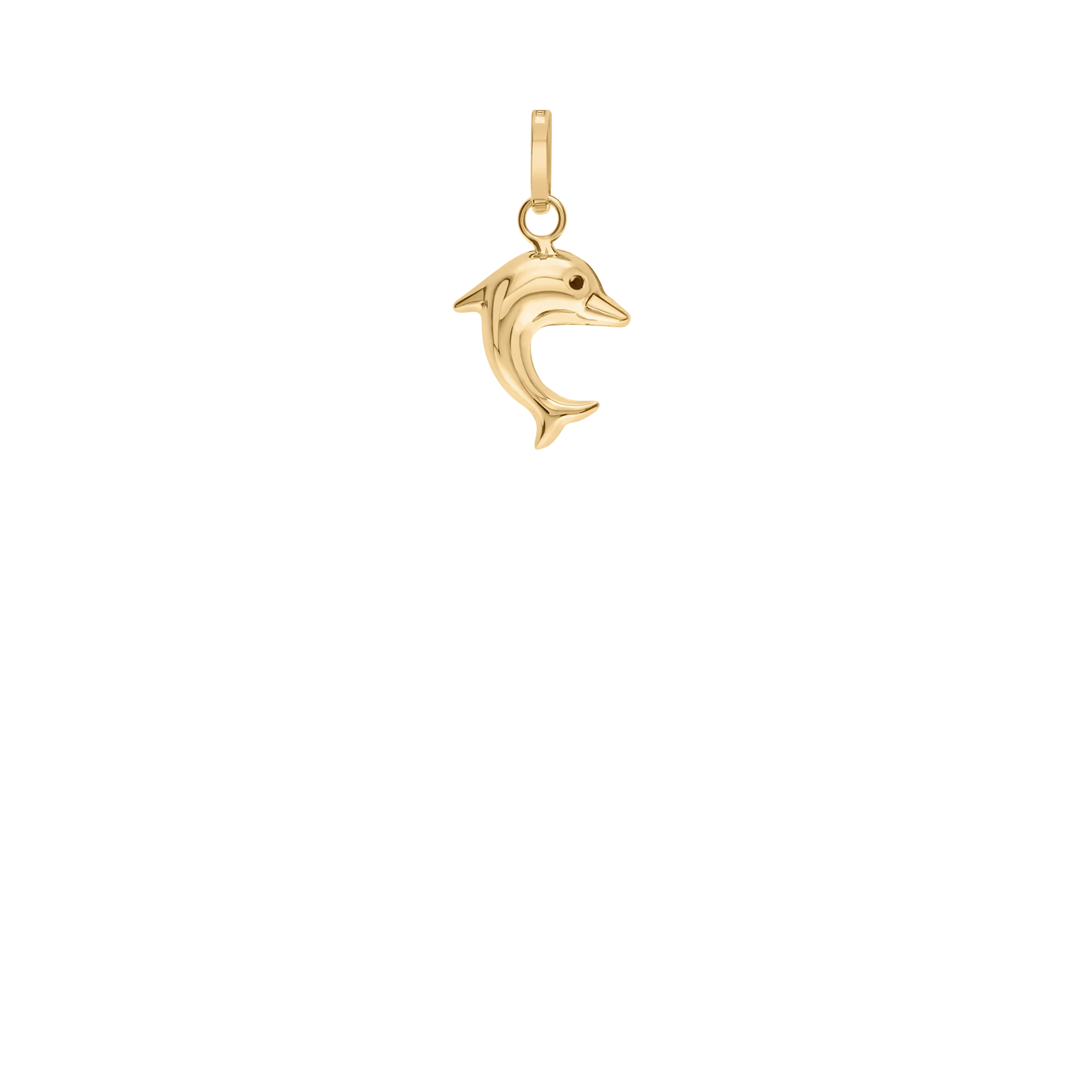 Dolphin pendant 0.36g 18K gold - Image 2