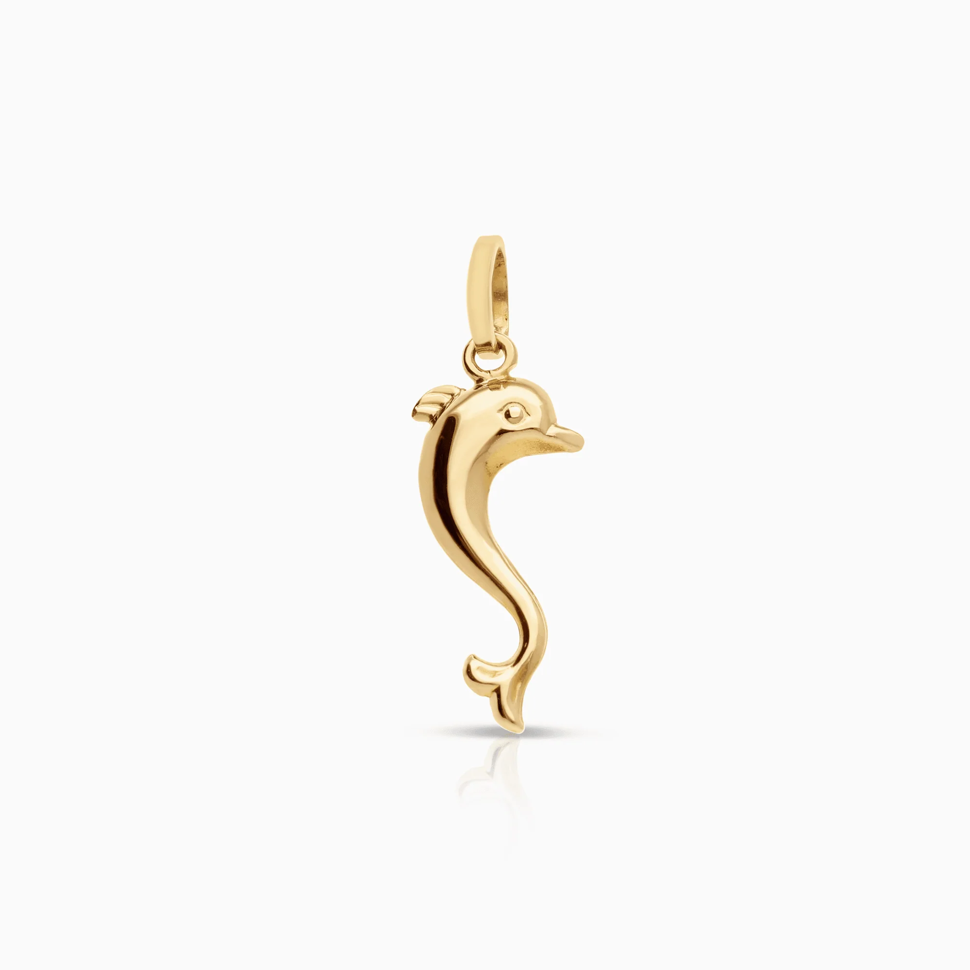 Pendant dolphin 0.65g 14K gold