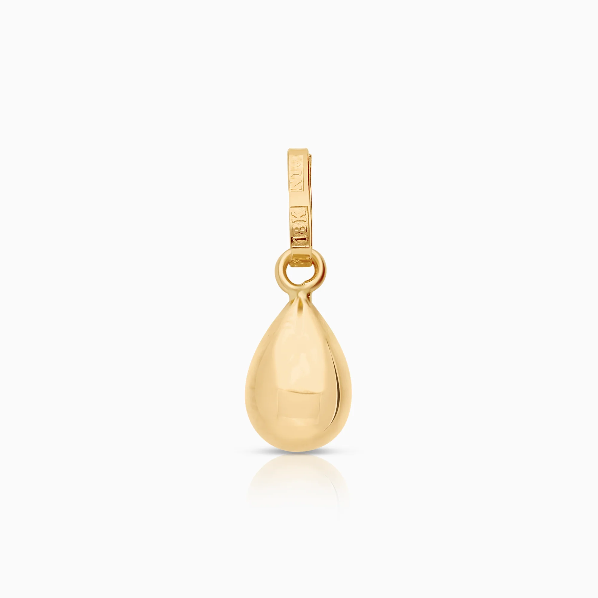 Drop pendant 0.42g 18K gold.
